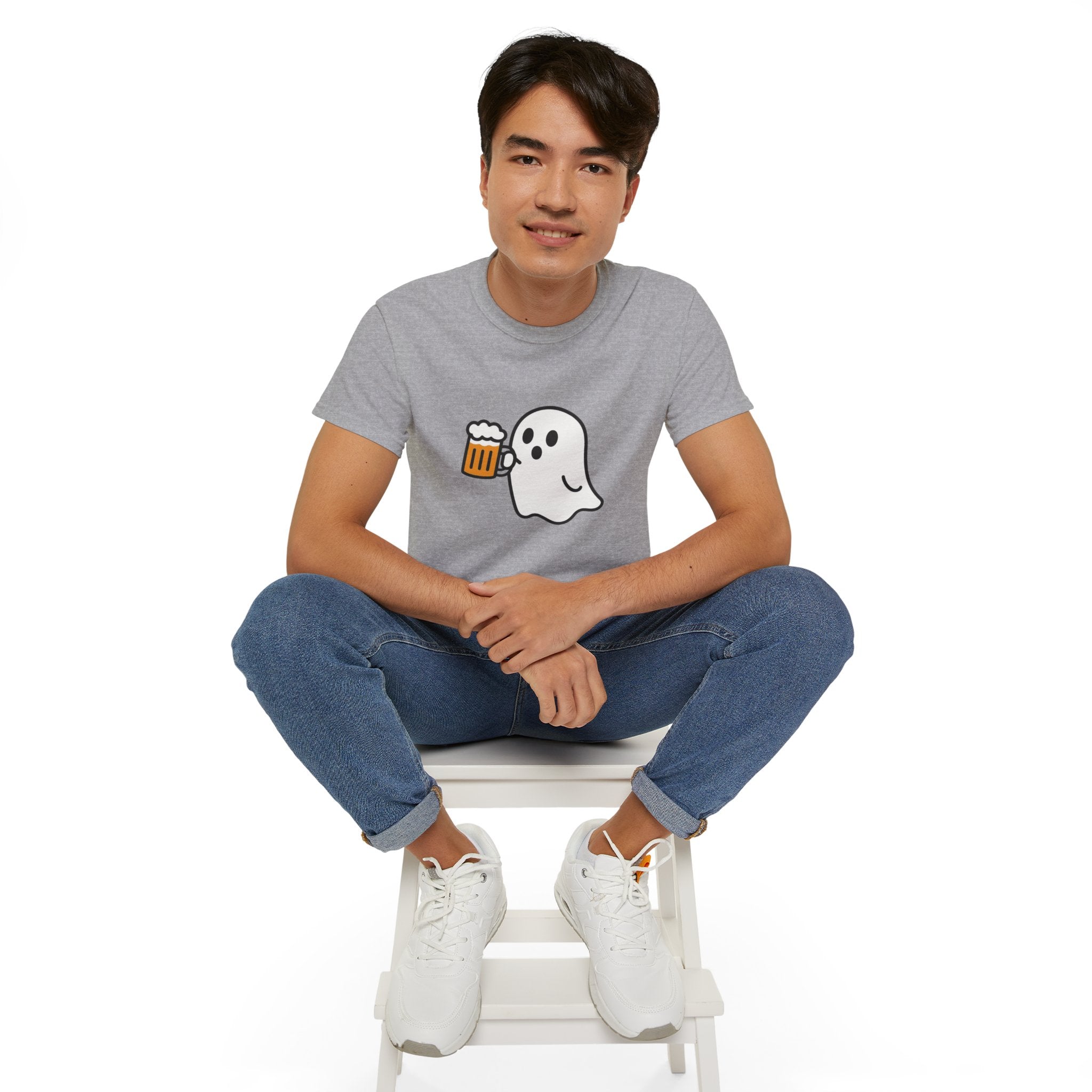 Ghost with Beer Unisex Tee