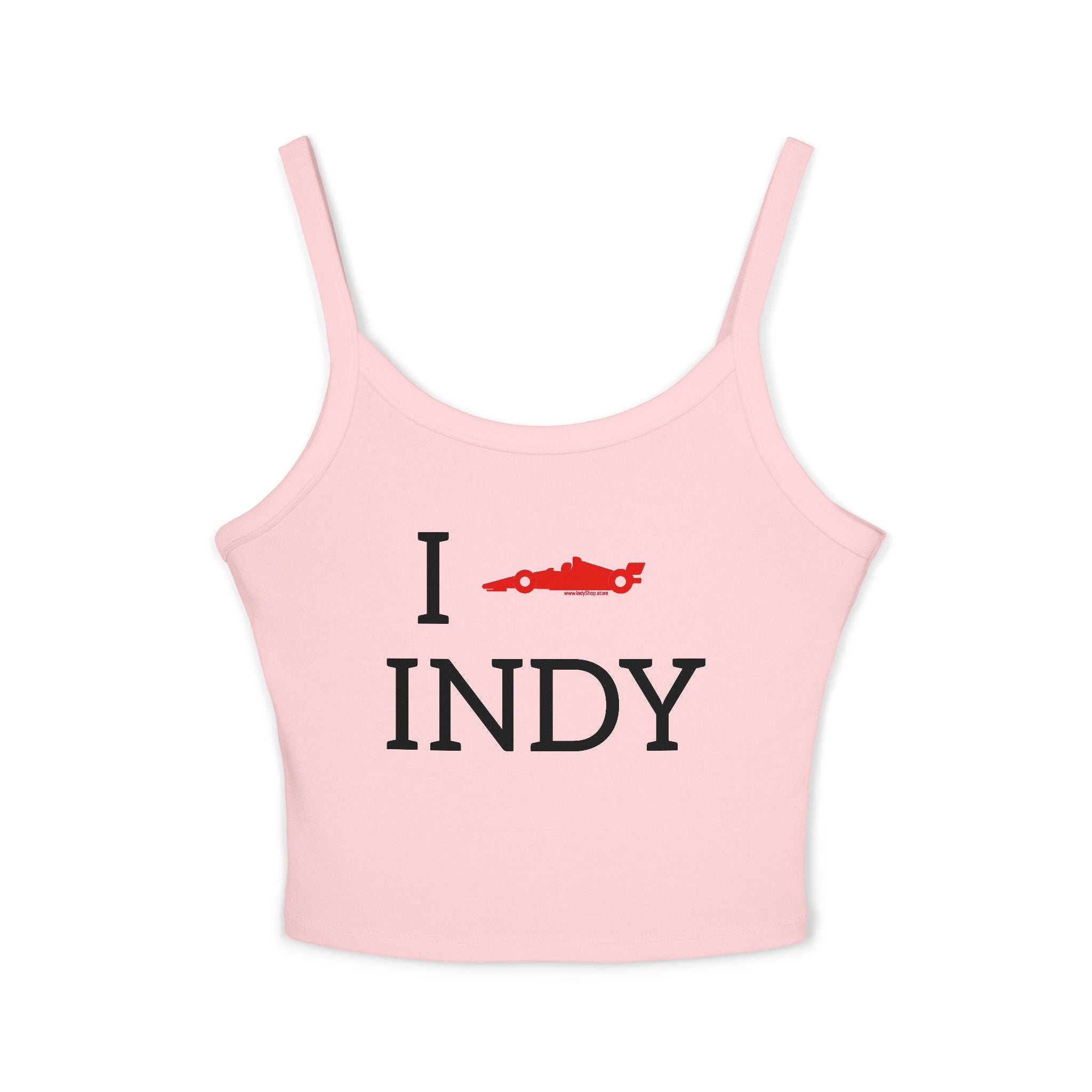 I Heart INDY Racecar Women's Tank Top | Spaghetti Strap Indy Racing Tank