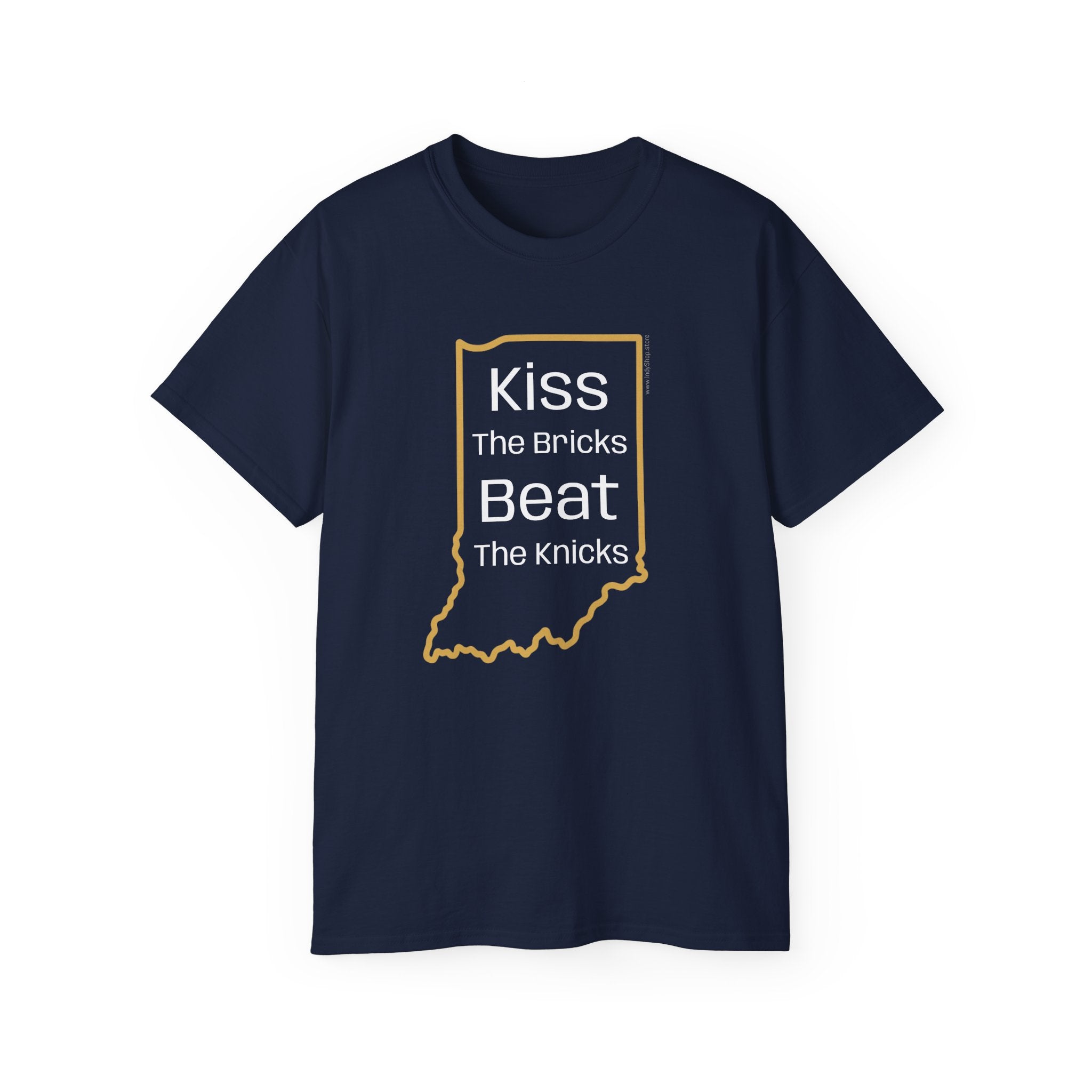 Kiss the Bricks Beat the Knicks T-Shirt | Indy Pacers