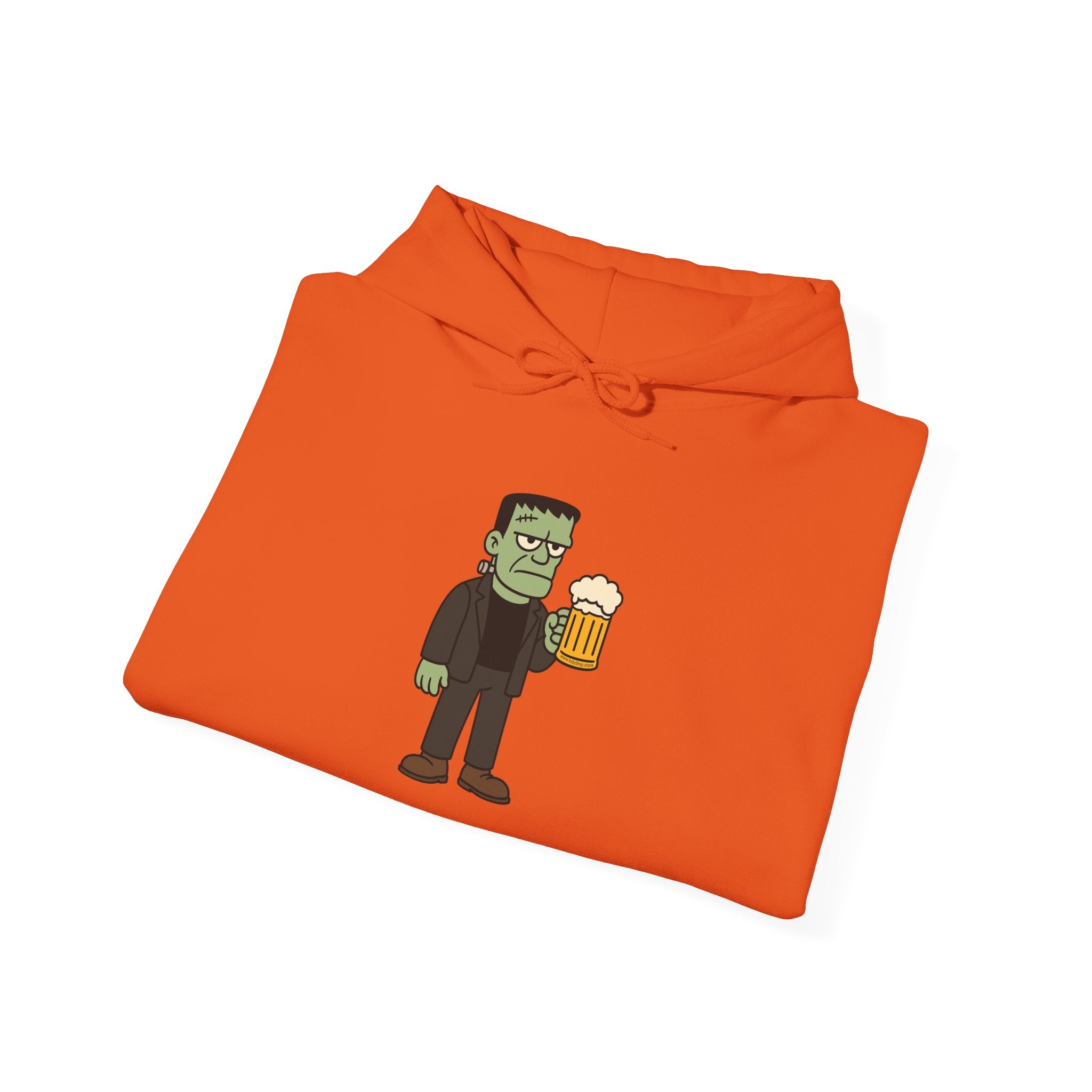 Monster Drinking Beer Hoodie – Unisex Heavy Blend Sweatshirt