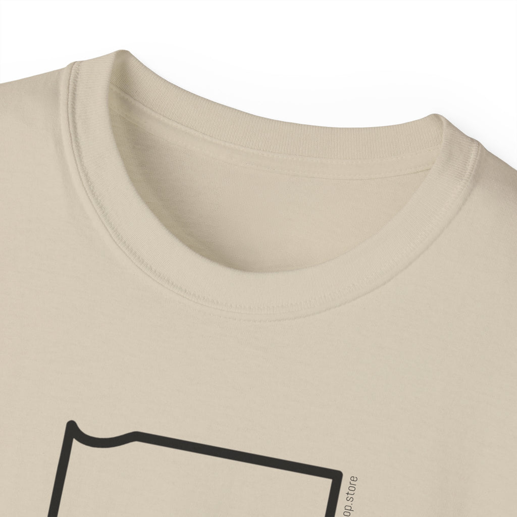 Indiana 317 Black Outline Unisex Ultra Cotton Tee