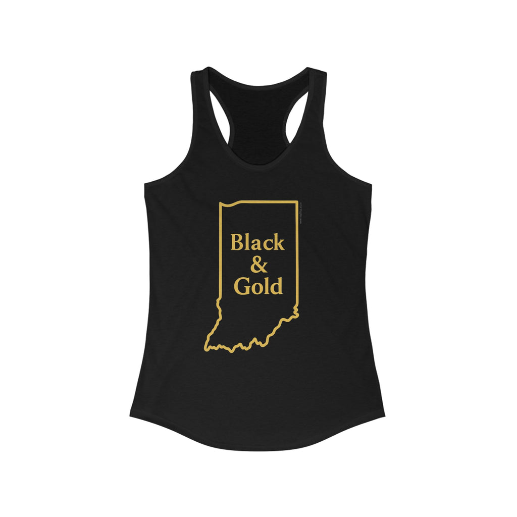 Black & Gold Racerback Tank