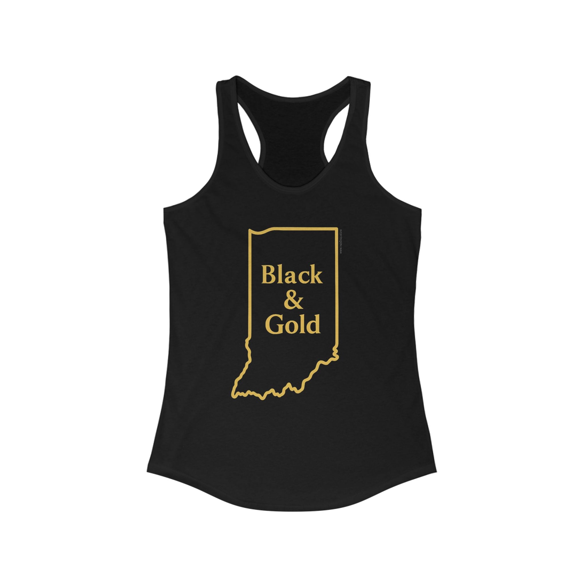 Black & Gold Racerback Tank