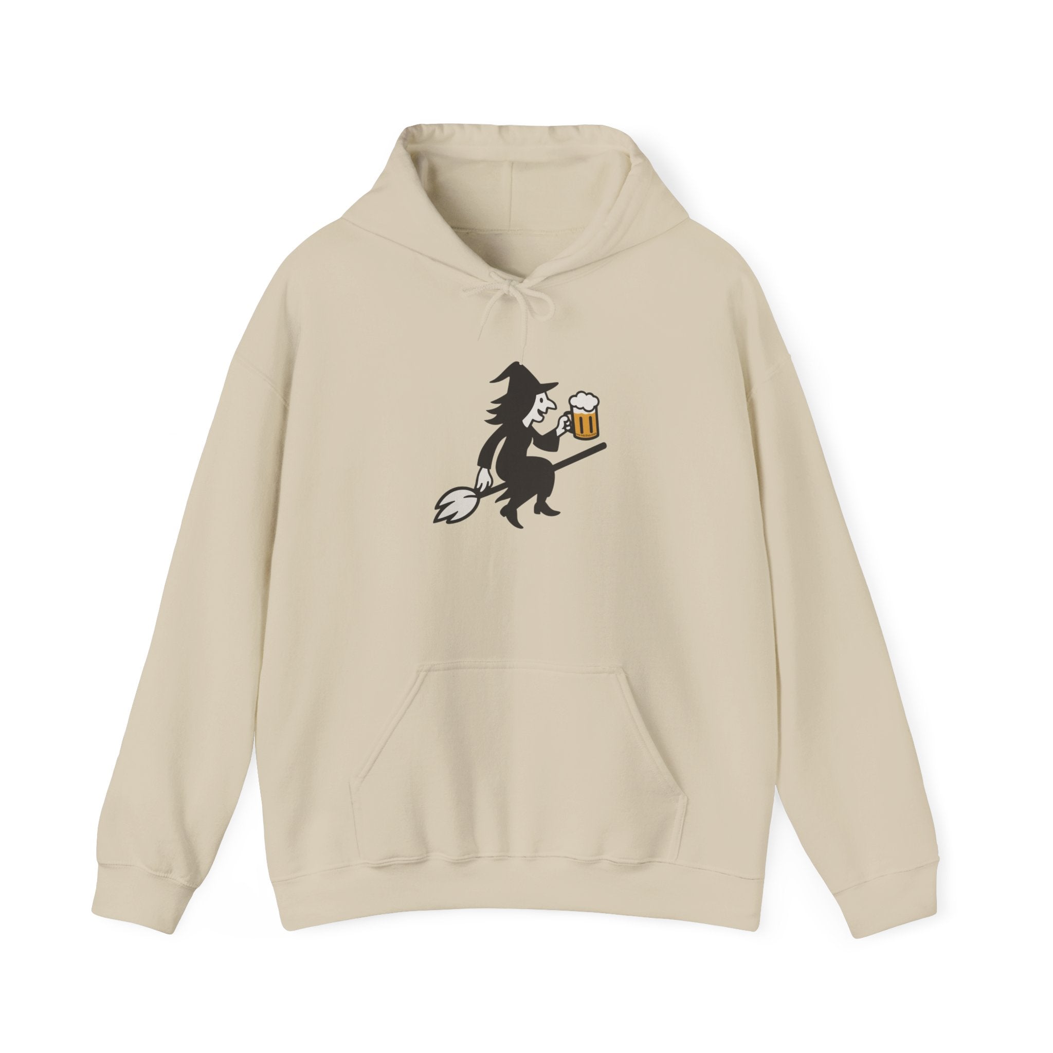 Witch Drinking Beer Hoodie – Unisex Heavy Blend Sweatshirt
