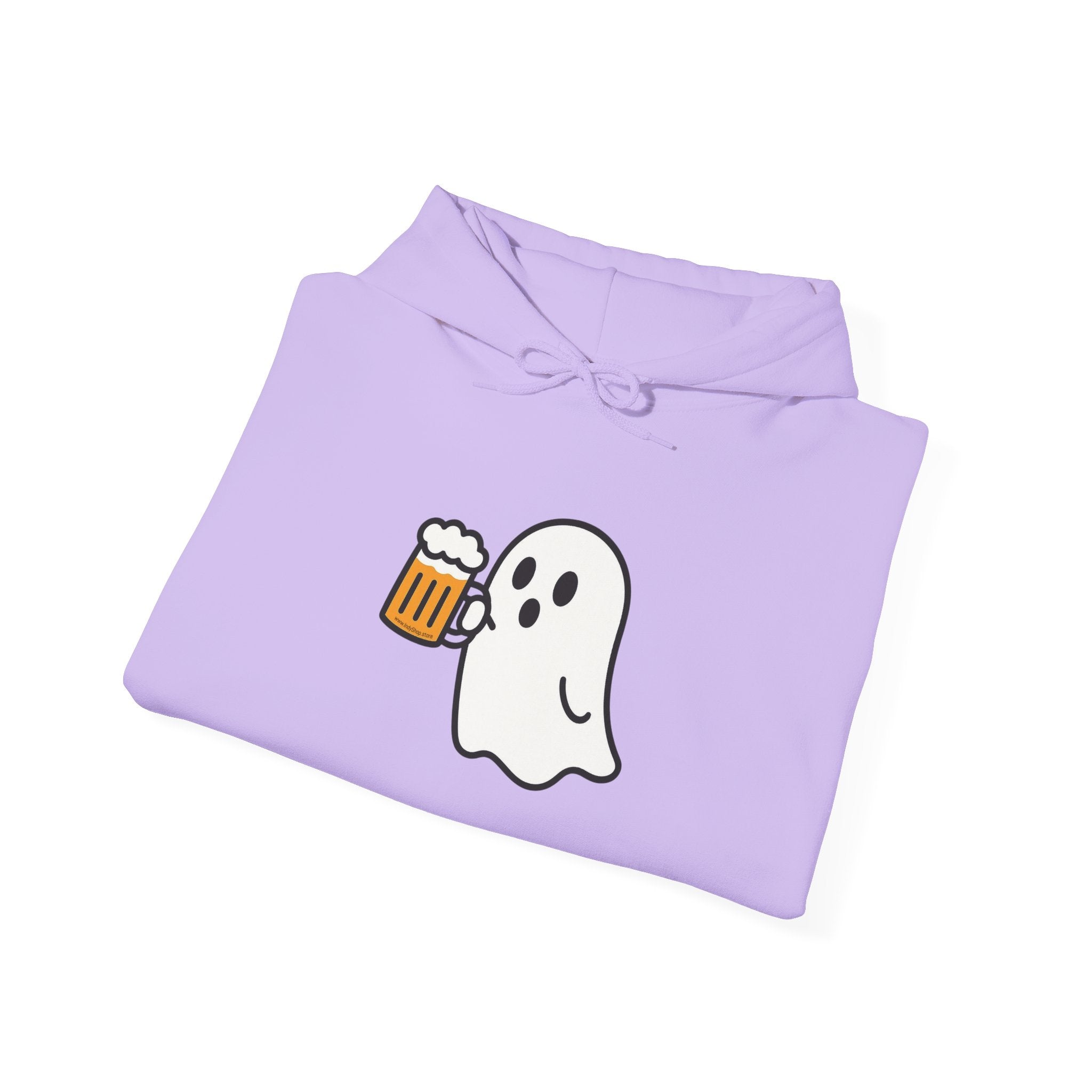 Ghost Drinking Beer Hoodie – Unisex Heavy Blend Sweatshirt