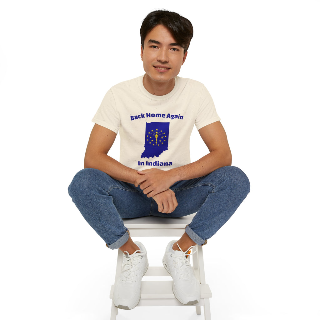 Back Home Again Indiana Unisex Tee