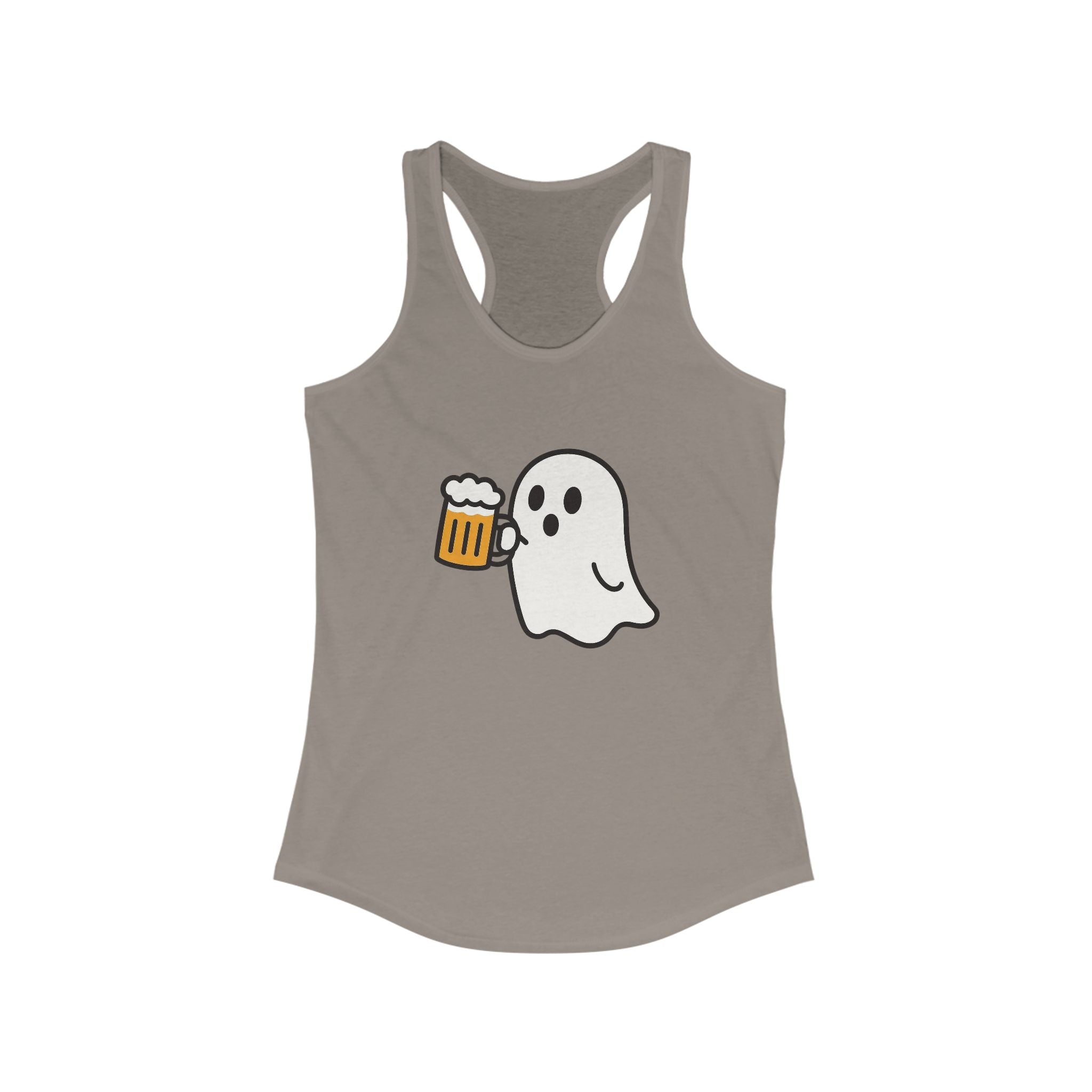 Ghost with Beer Racerback Tank