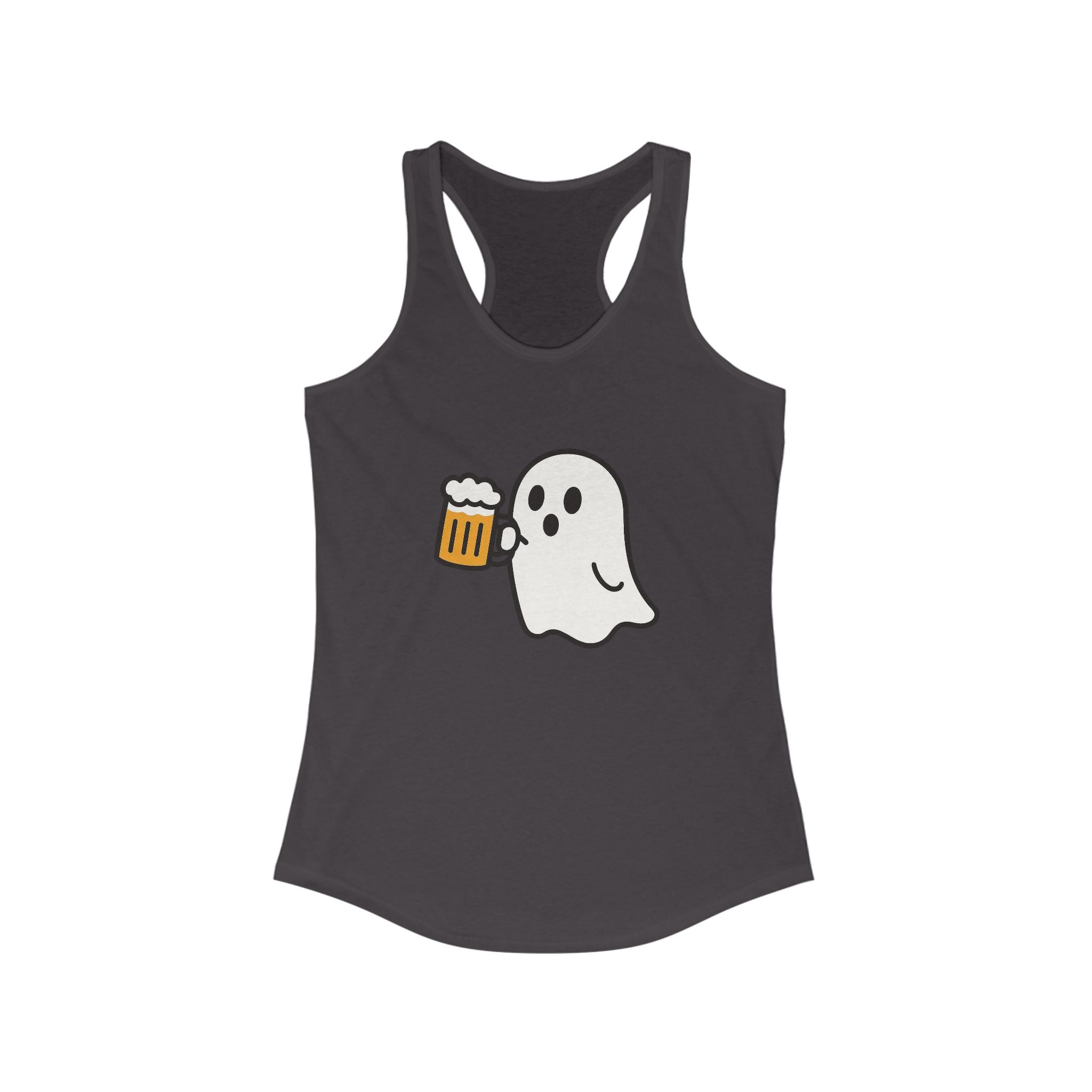 Ghost with Beer Racerback Tank