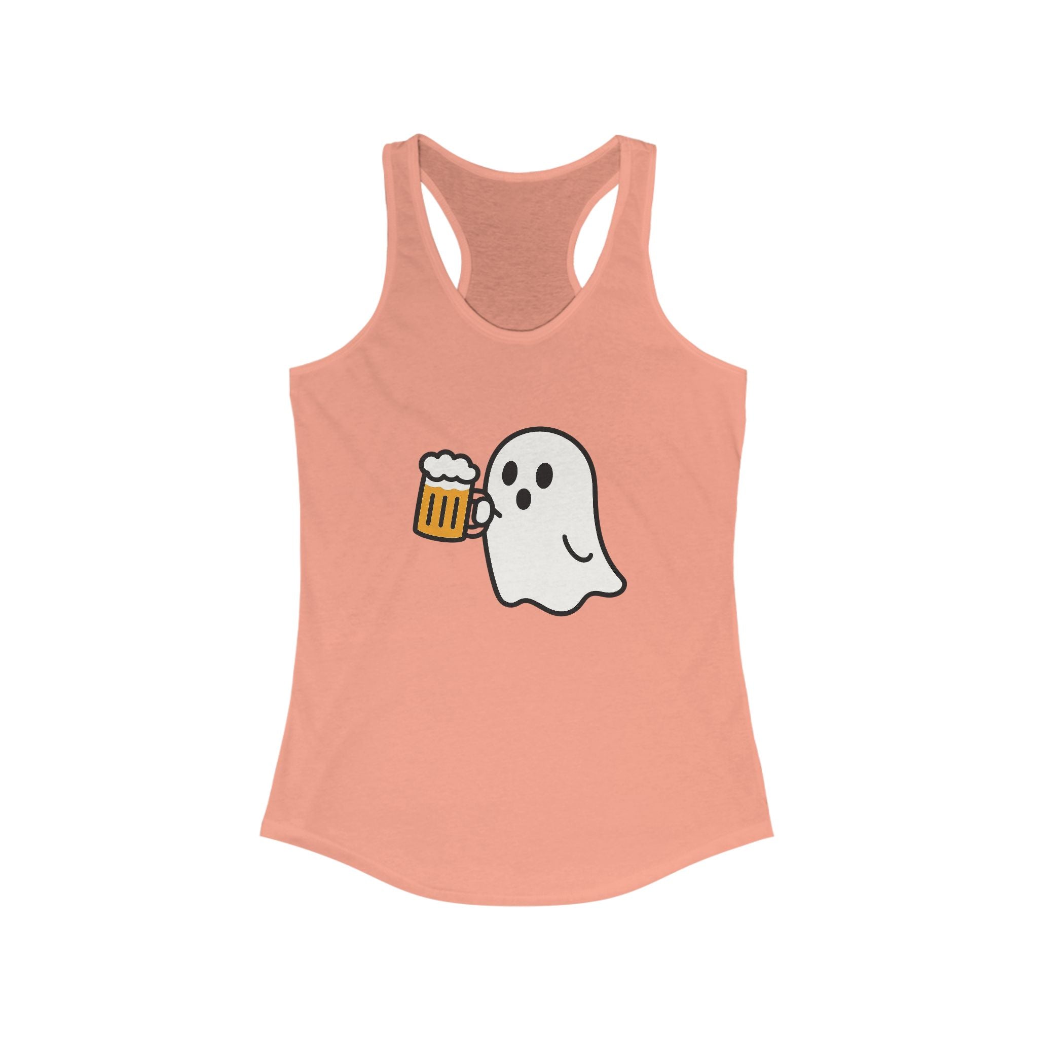 Ghost with Beer Racerback Tank