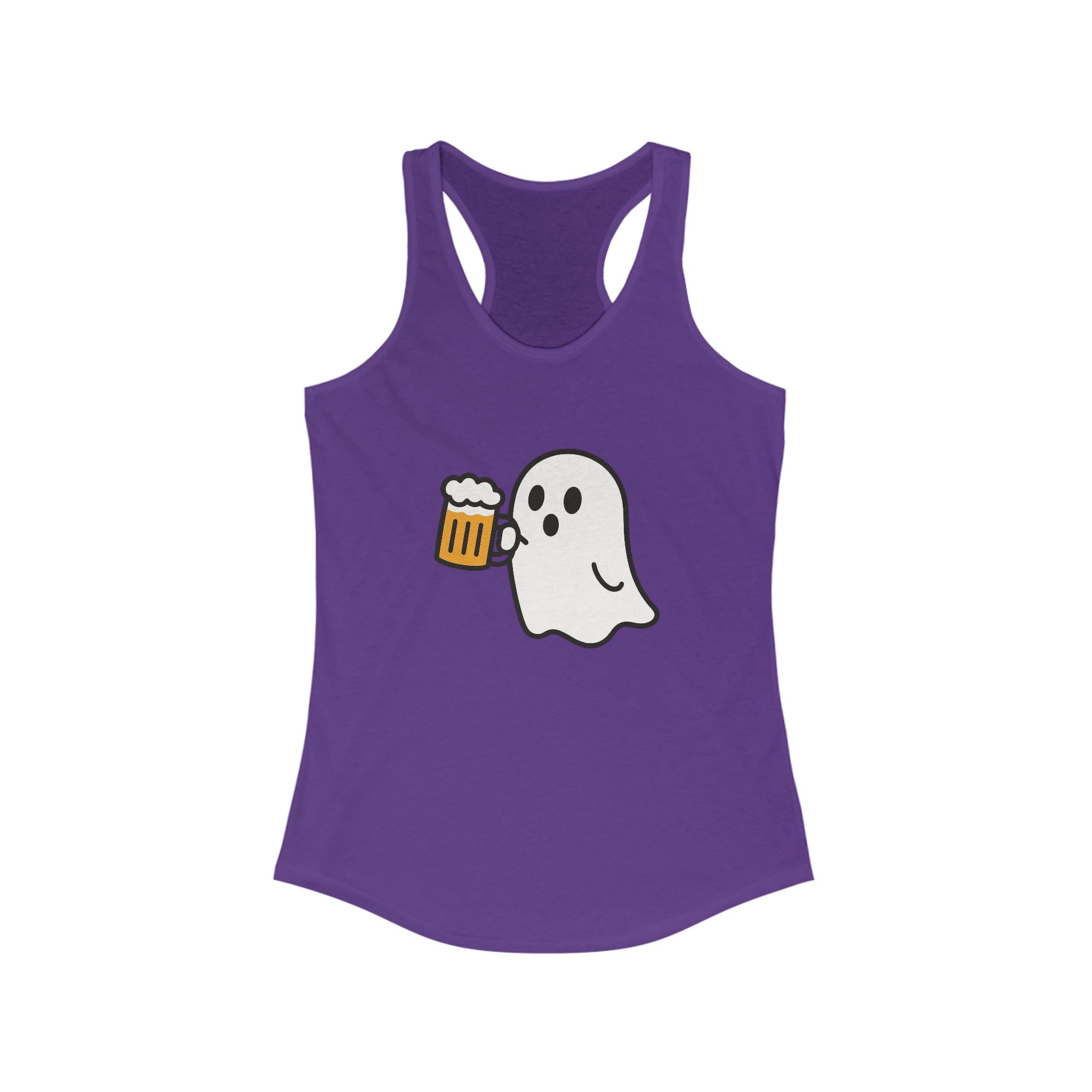 Ghost with Beer Racerback Tank