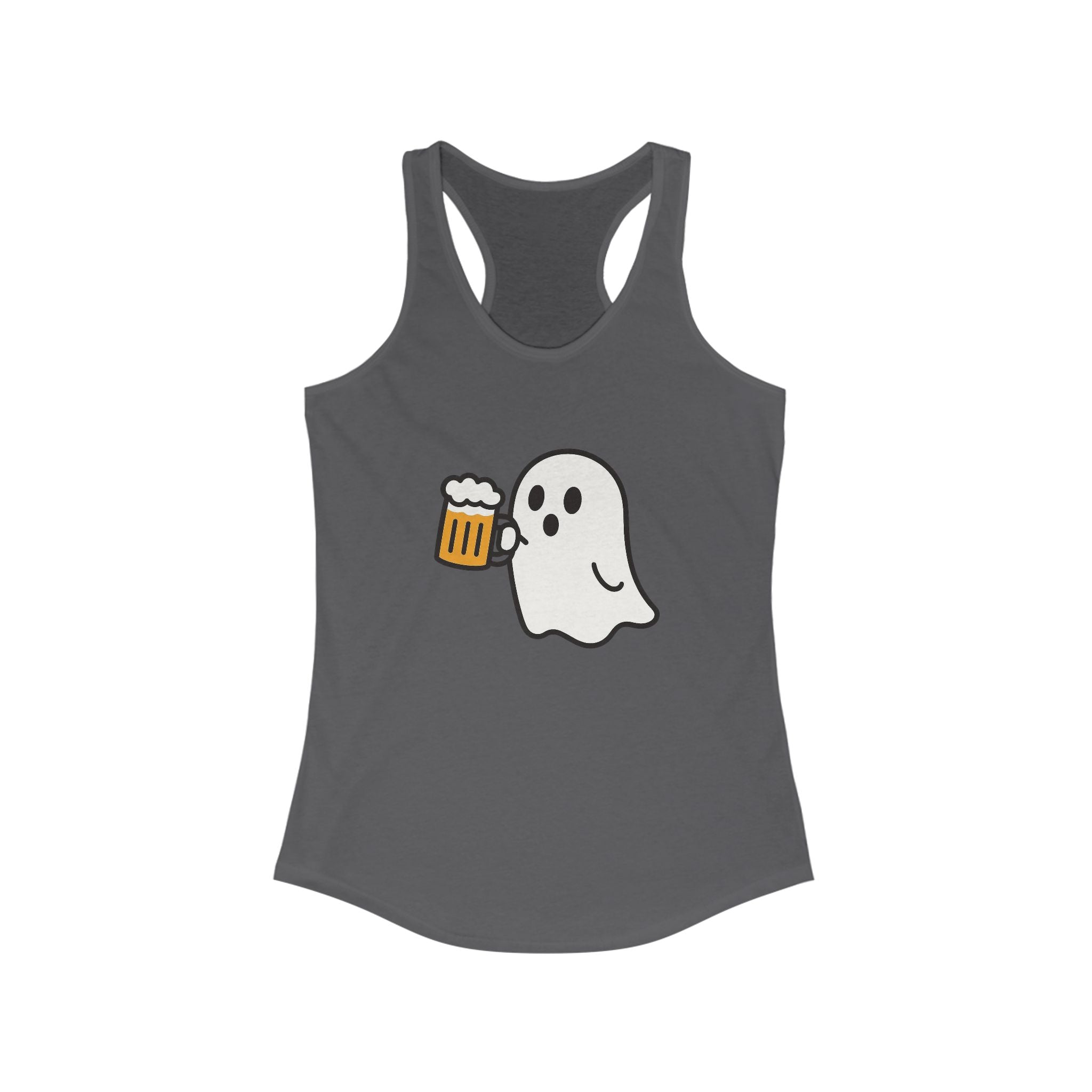 Ghost with Beer Racerback Tank