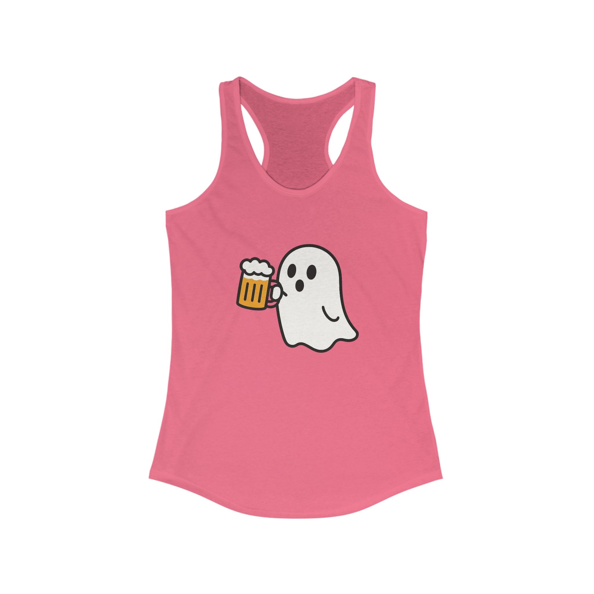 Ghost with Beer Racerback Tank