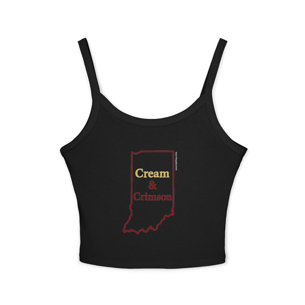 Cream & Crimson Women's Tank Top | Spaghetti Strap Tank Top