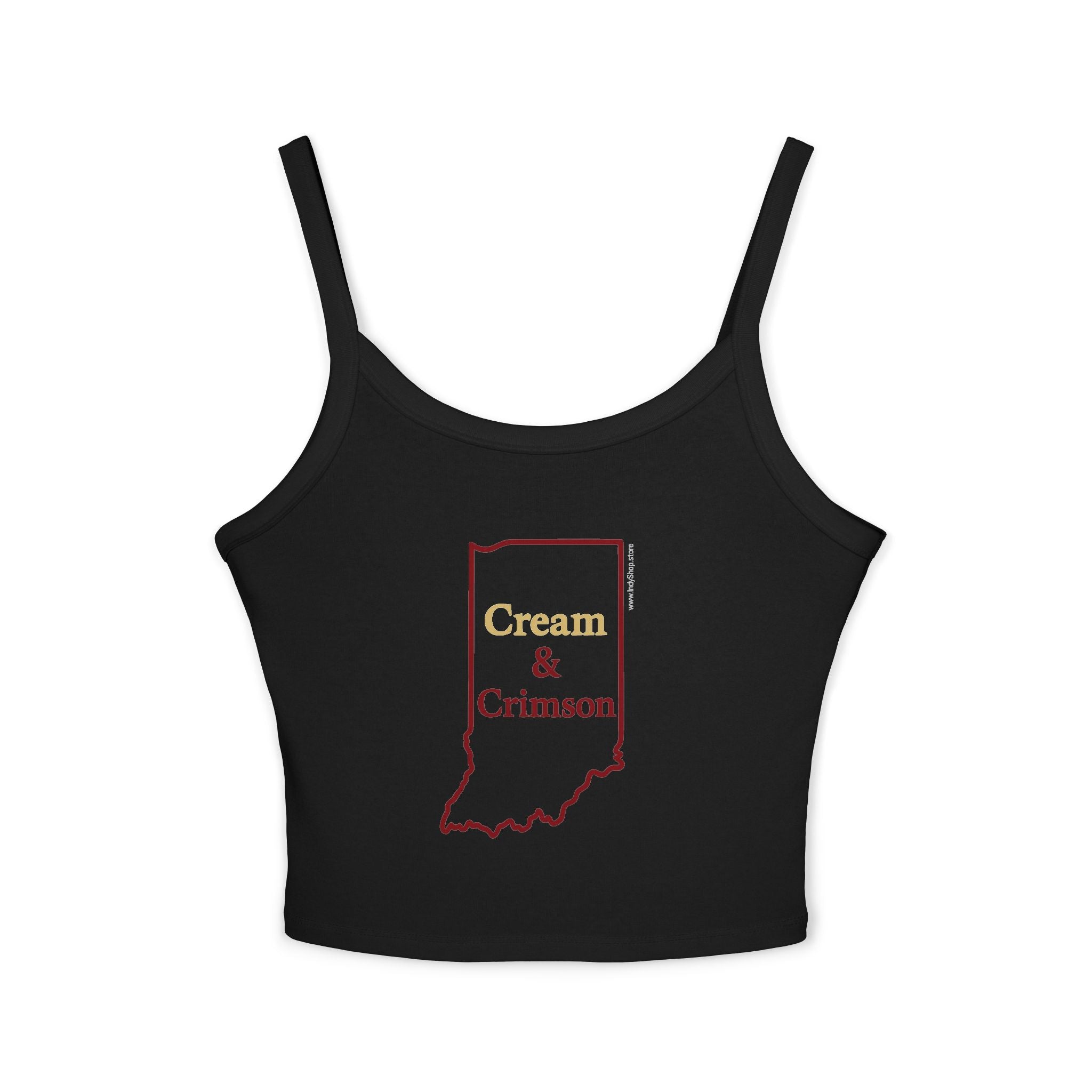Cream & Crimson Women's Tank Top | Spaghetti Strap Tank Top