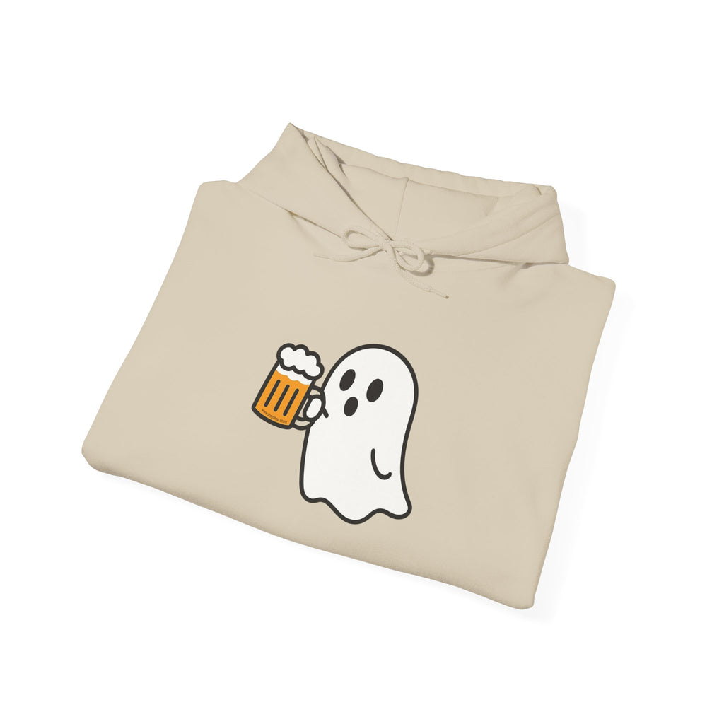 Ghost Drinking Beer Hoodie – Unisex Heavy Blend Sweatshirt