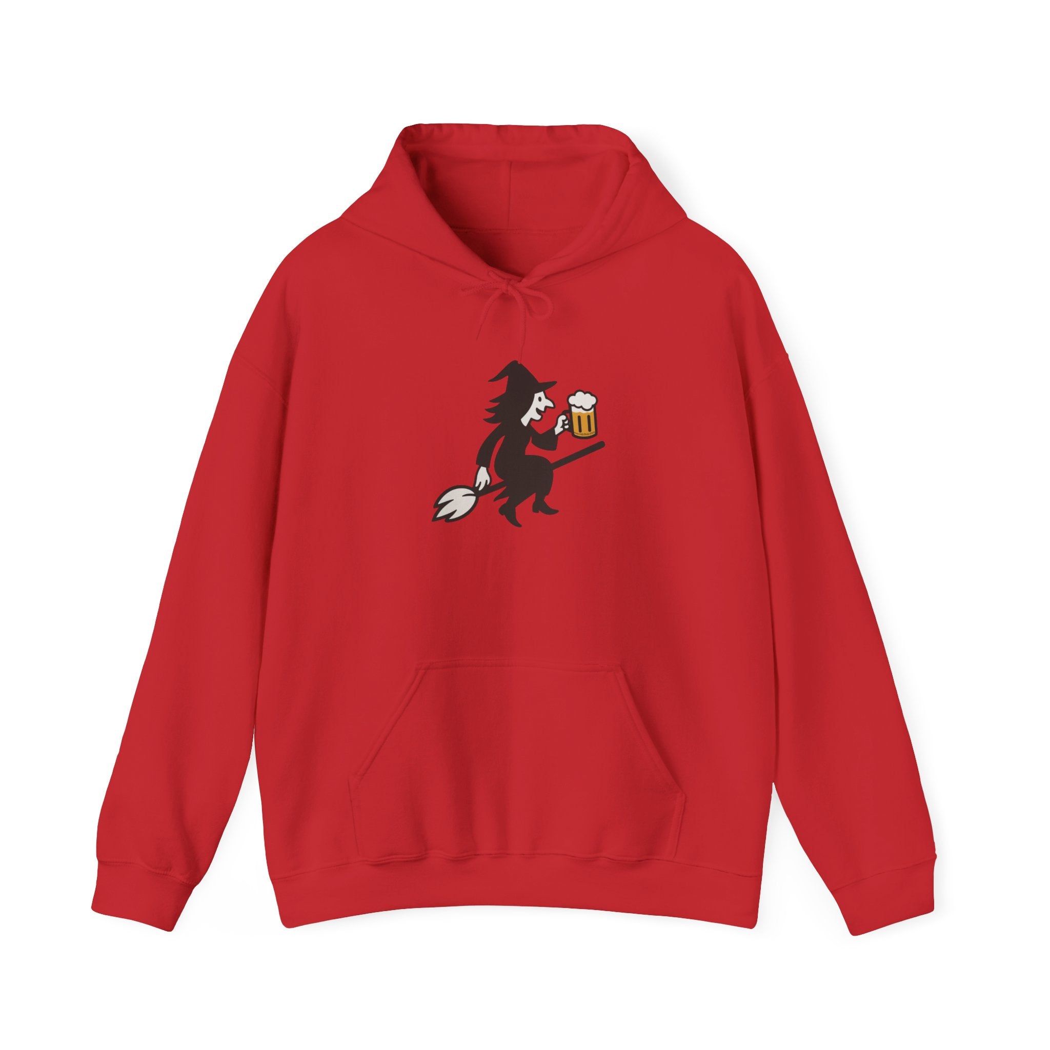 Witch Drinking Beer Hoodie – Unisex Heavy Blend Sweatshirt