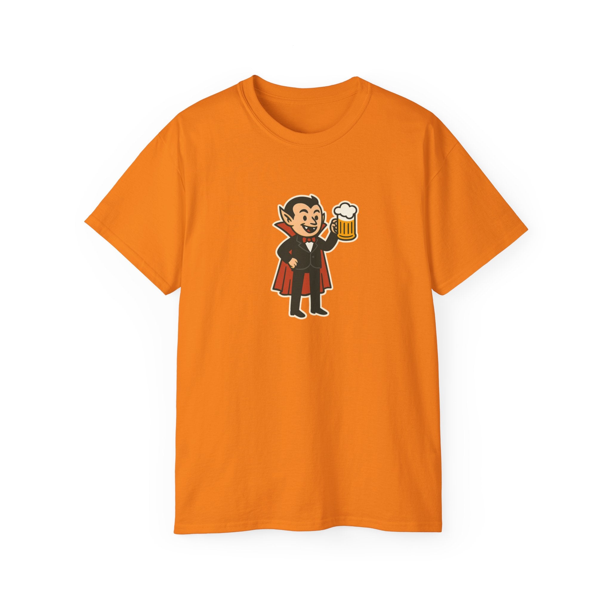 Vampire with Beer Unisex Tee