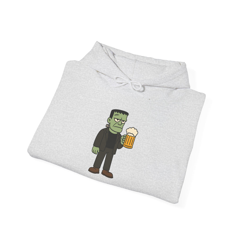 Monster Drinking Beer Hoodie – Unisex Heavy Blend Sweatshirt