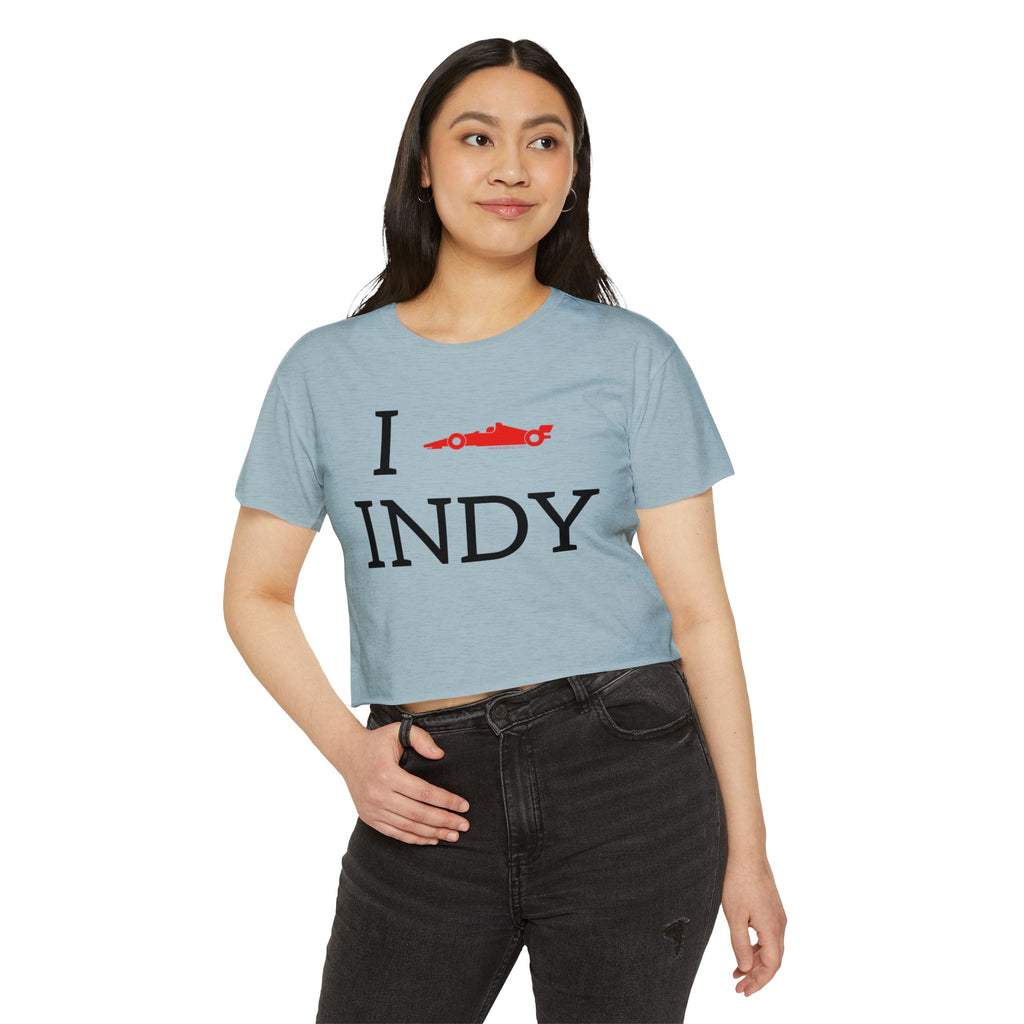I Heart INDY Crop Top | I Racecar Indy | IndyCar Crop Top