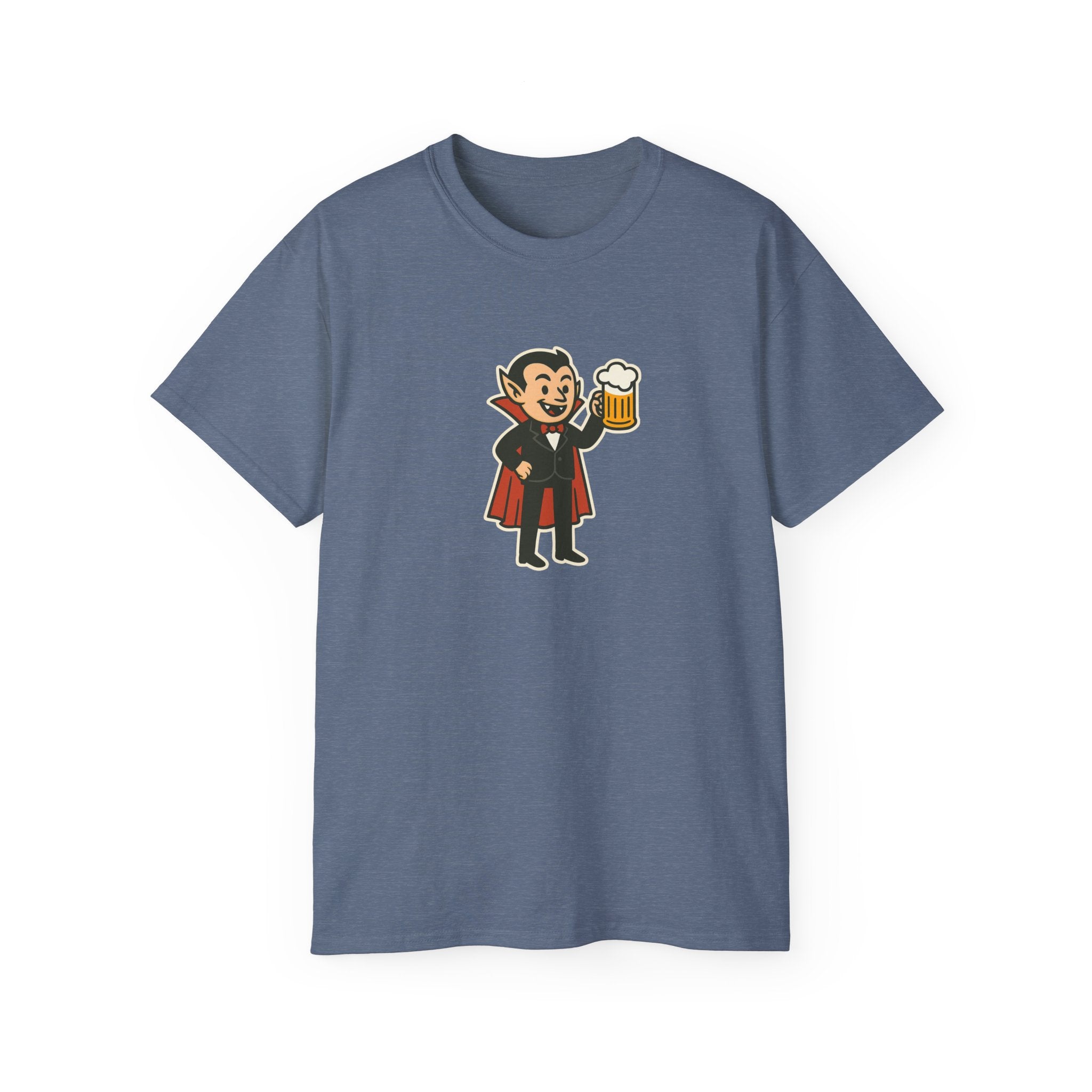 Vampire with Beer Unisex Tee