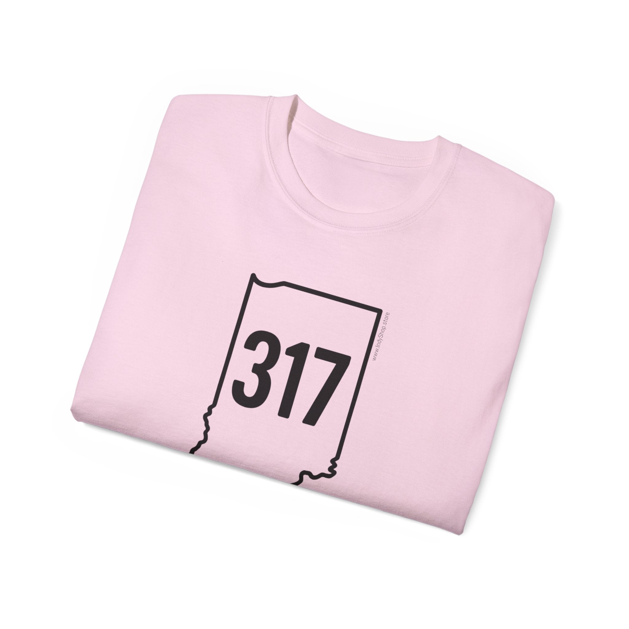Indiana 317 Black Outline Unisex Ultra Cotton Tee