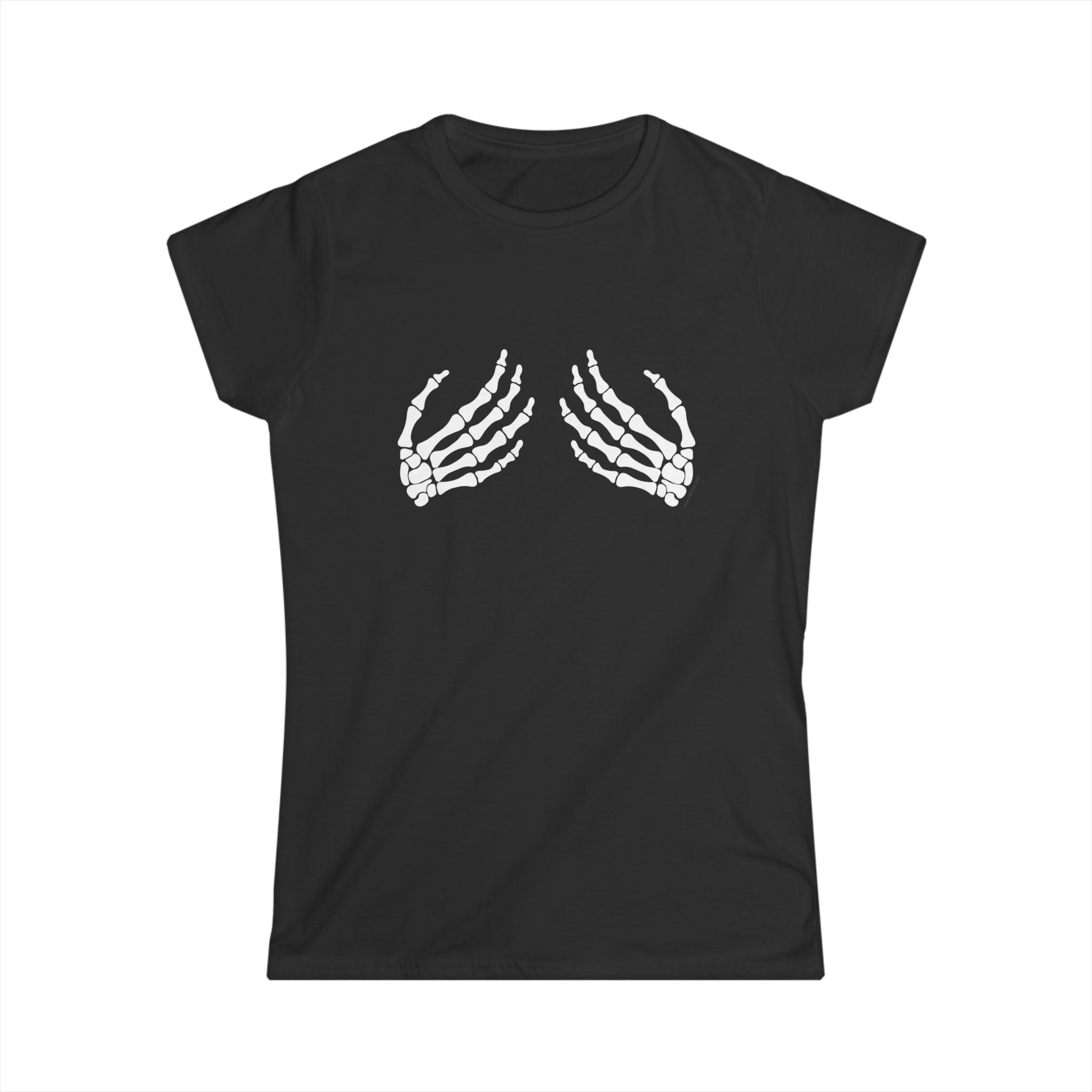 Halloween Skeleton Hands Tee | Women's Graphic T-Shirt