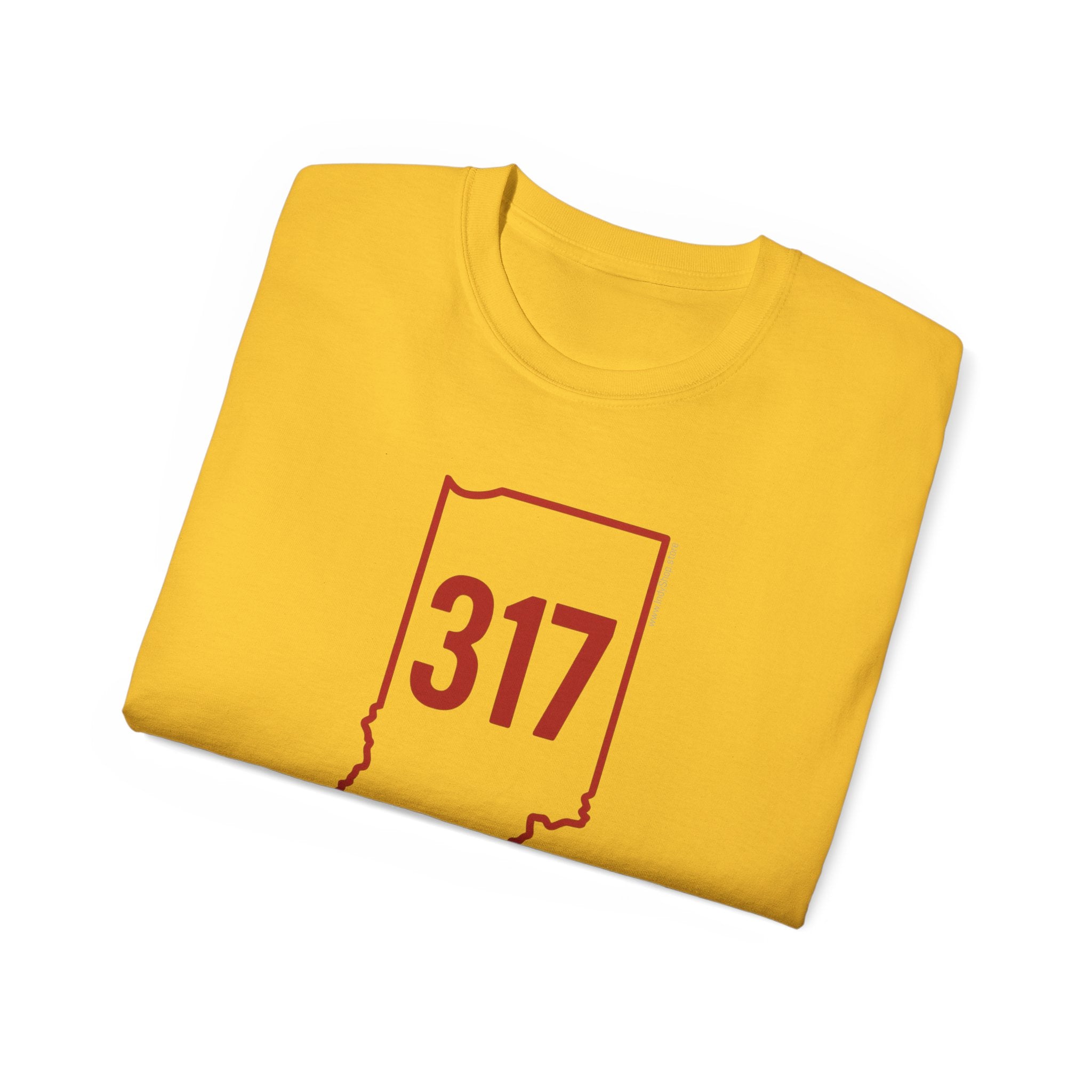 Indiana 317 Red Outline Unisex Ultra Cotton Tee
