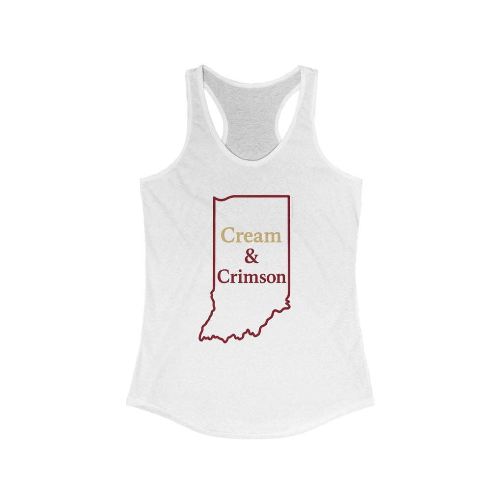 Cream & Crimson Women's Racerback Tank