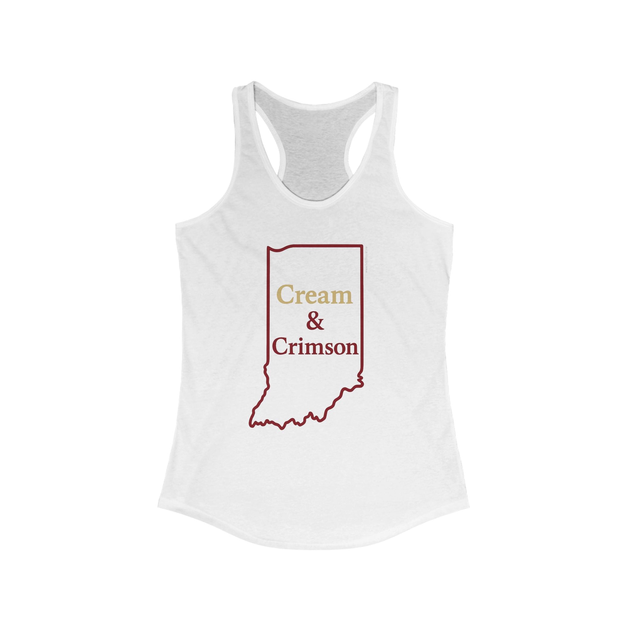 Cream & Crimson Women's Racerback Tank