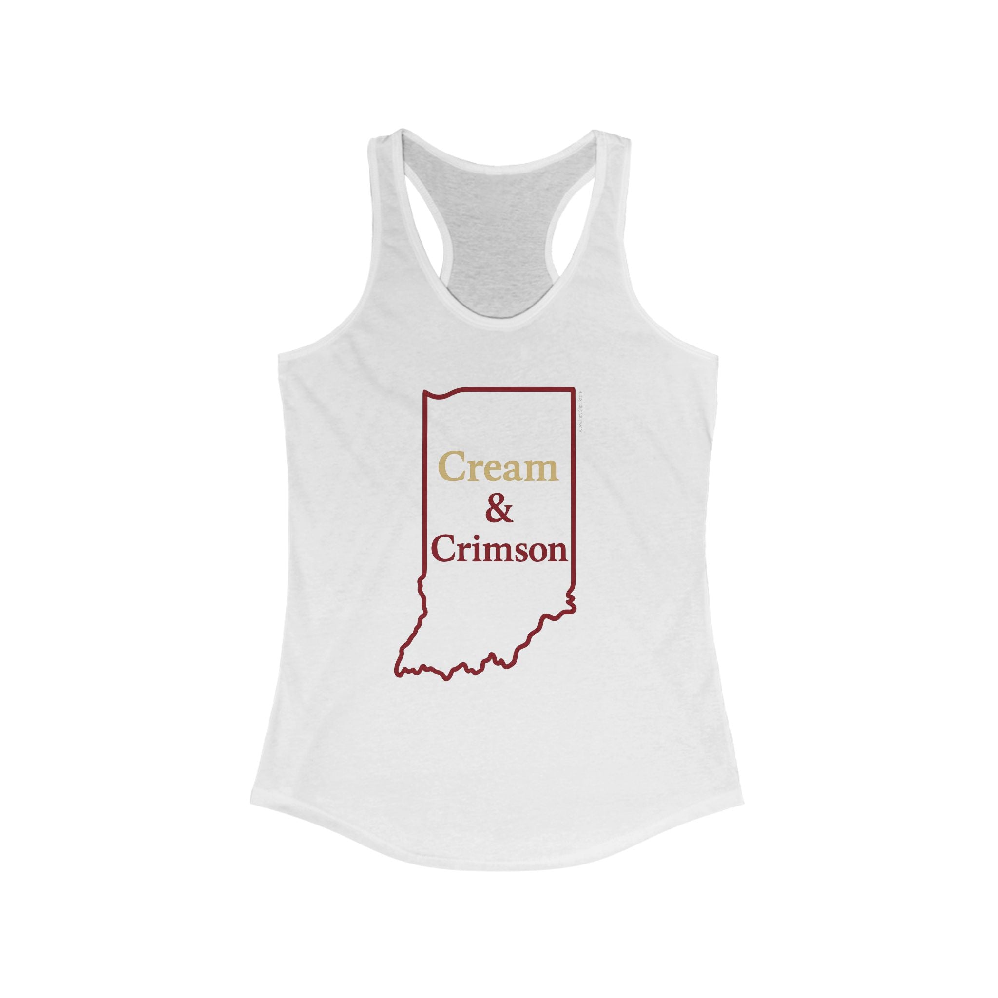 Cream & Crimson Women's Racerback Tank