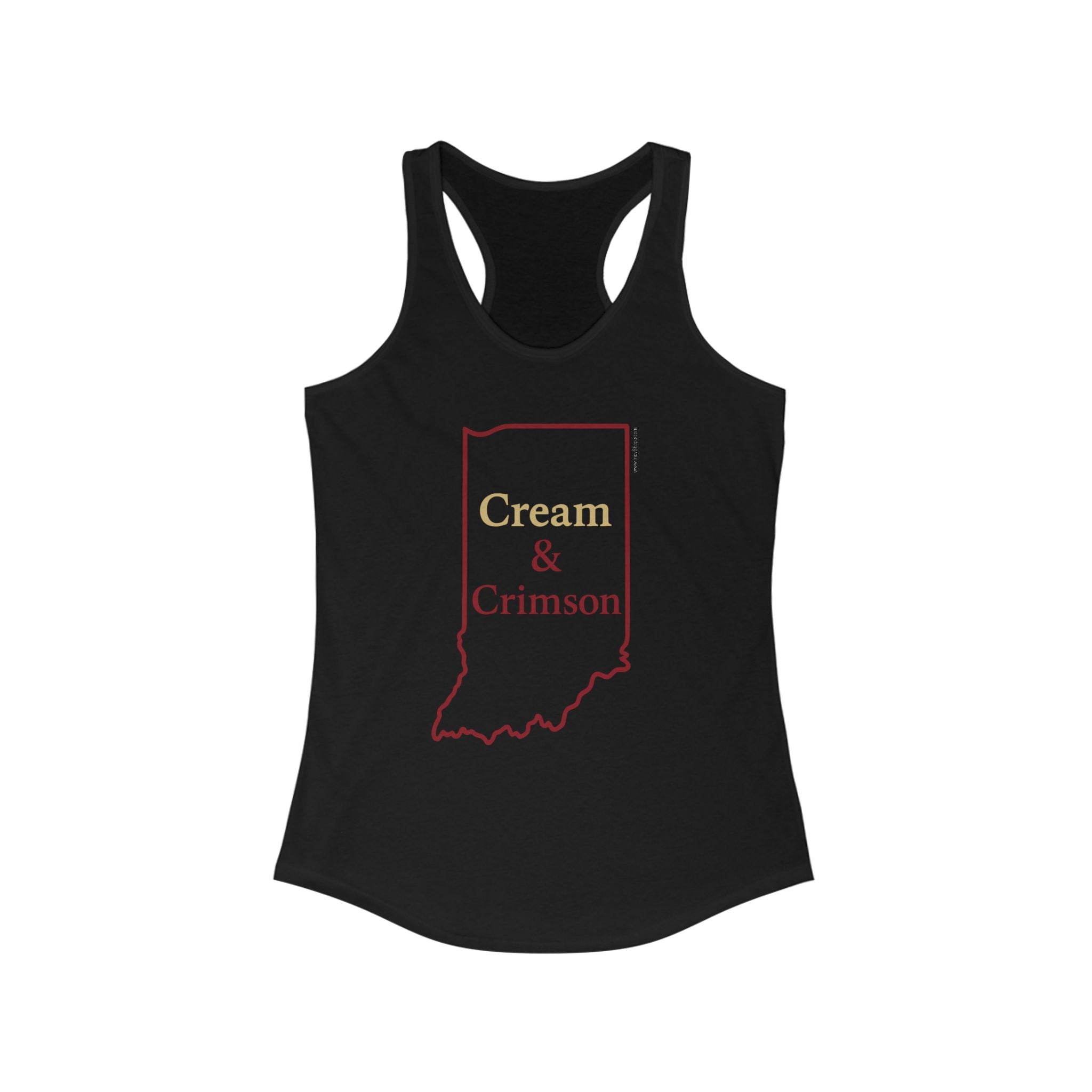 Cream & Crimson Women's Racerback Tank