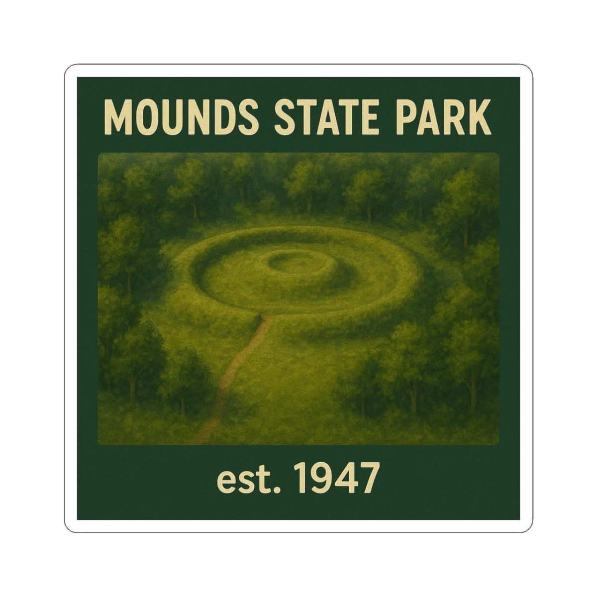 Mounds State Park Sticker
