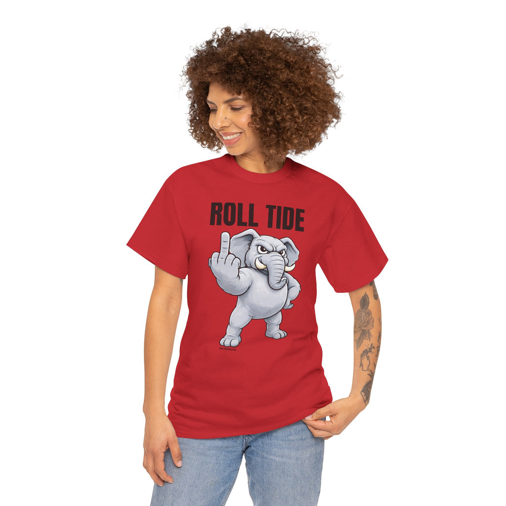 Roll Tide Middle Finger Tee | Elephant Flipping Off