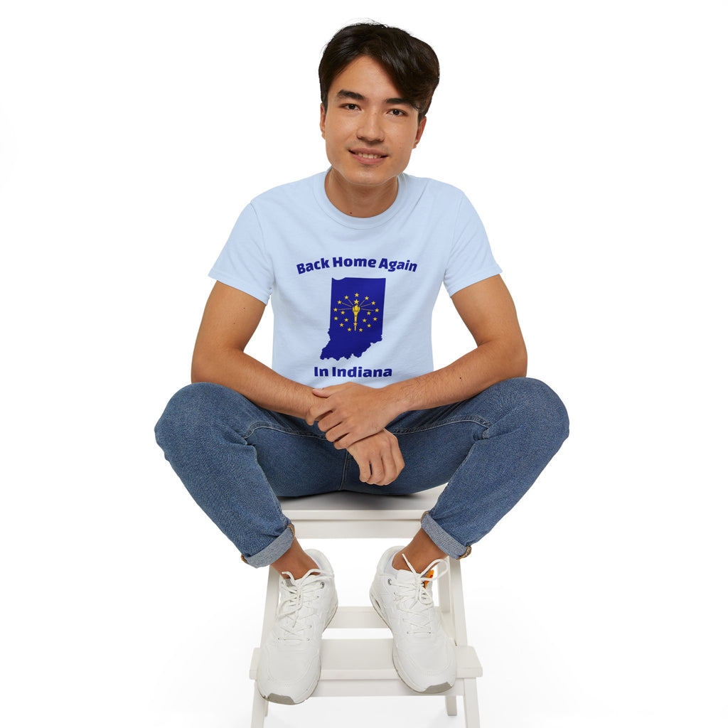Back Home Again Indiana Unisex Tee
