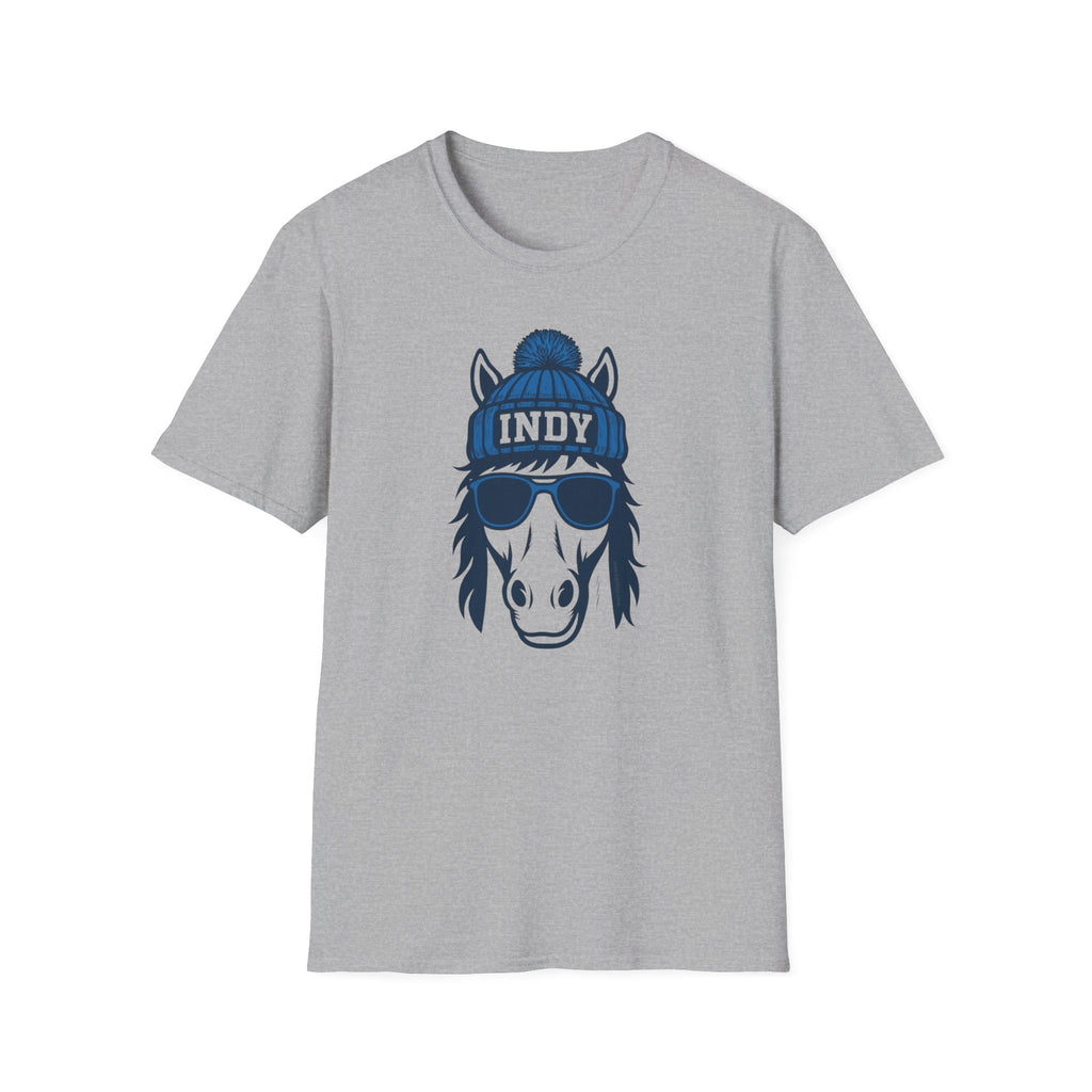 Indy Colts Graphic T-Shirt | Colt With Glasses and Hat