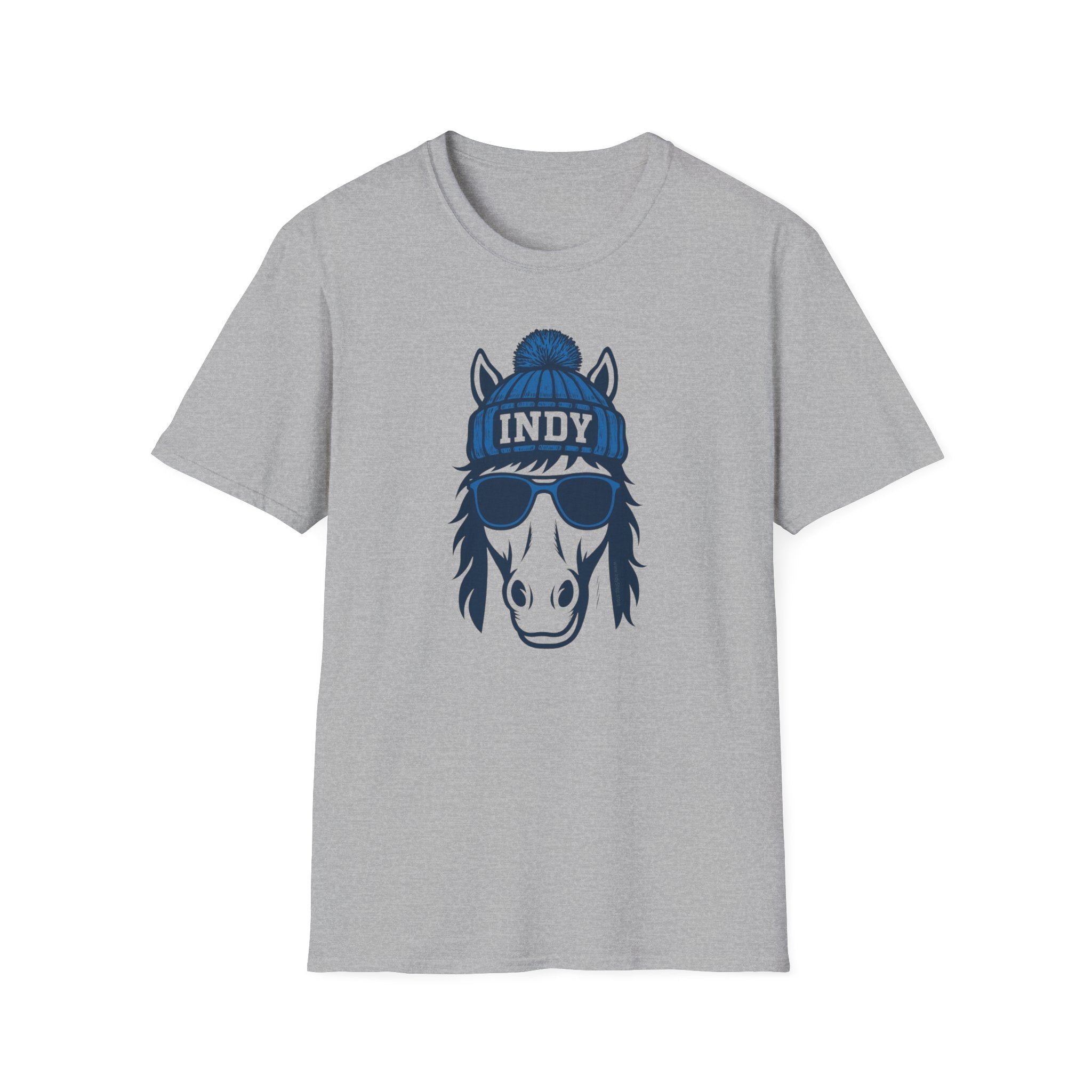 Indy Colts Graphic T-Shirt | Colt With Glasses and Hat