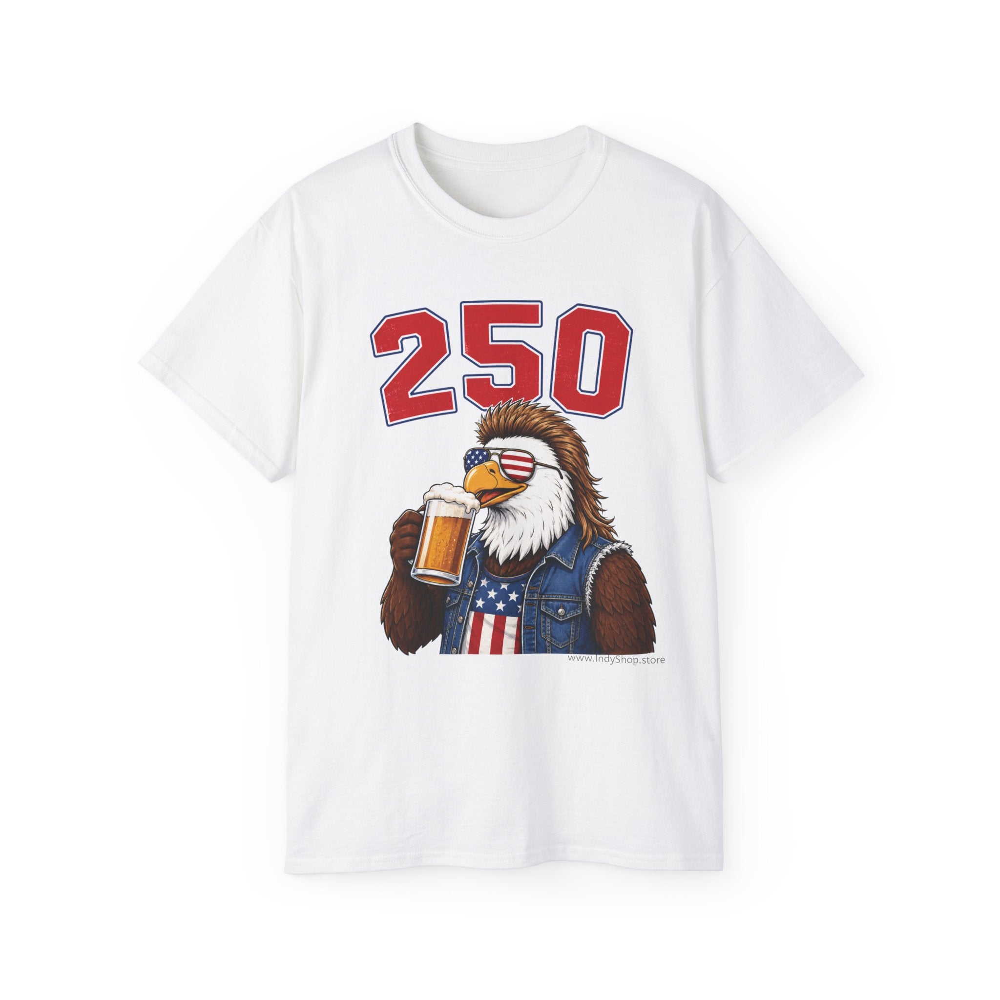 Patriotic Eagle with Beer 250 | T-Shirt