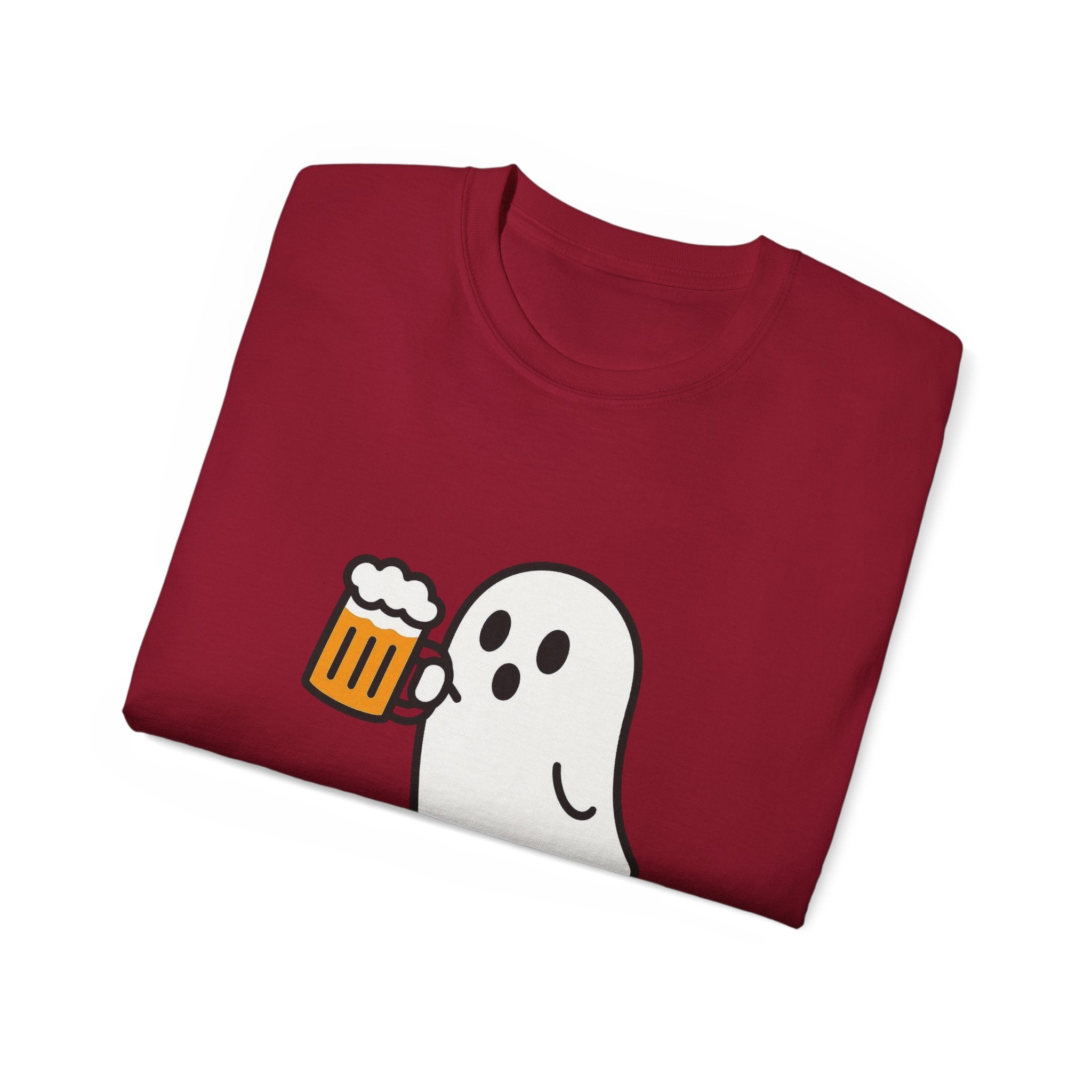 Ghost with Beer Unisex Tee