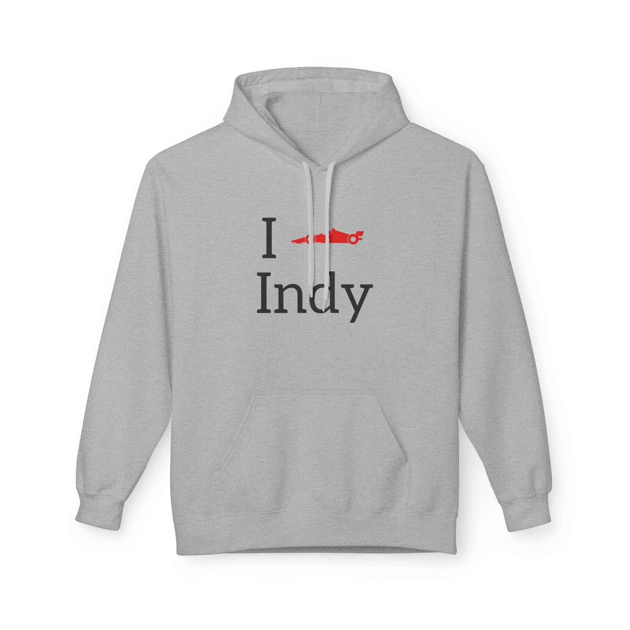 I Heart Indy Hoodie | Race Day Attire | Cozy Casual Wear, Perfect for Spring or Autumn, Great Gift, Comfortable and Stylish Hoodie