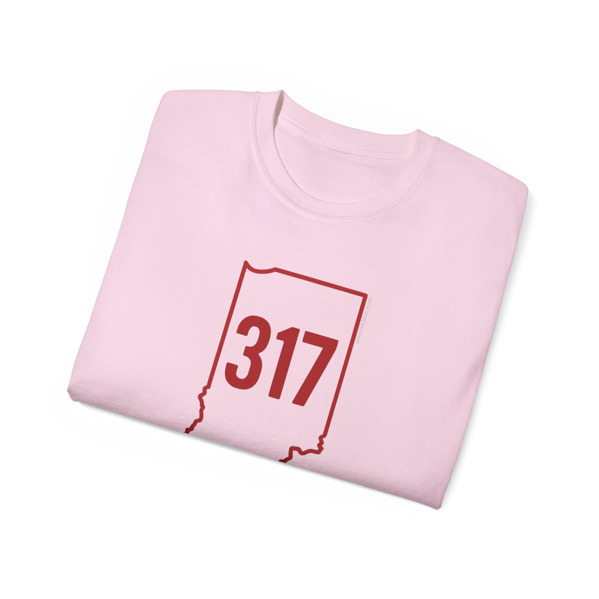 Indiana 317 Red Outline Unisex Ultra Cotton Tee