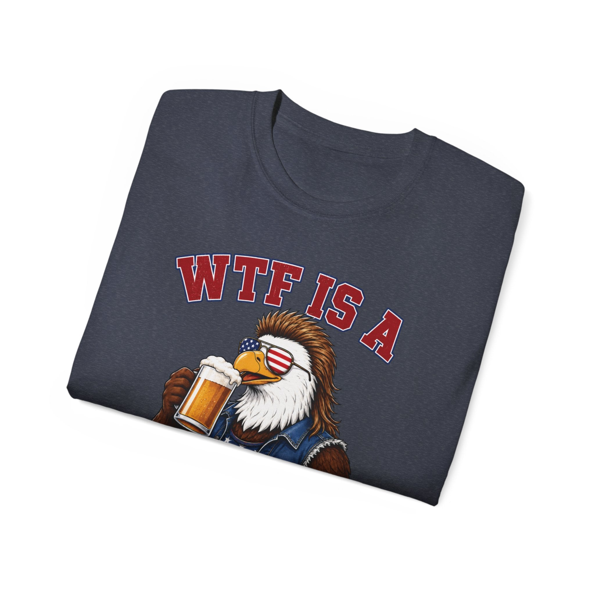 WTF is a Kilometer | Patriotic Eagle T-Shirt