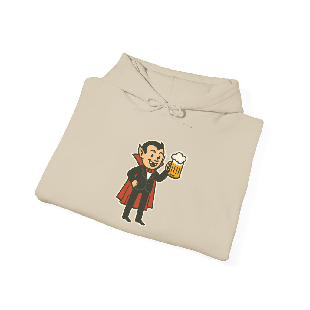 Vampire Drinking Beer Hoodie – Unisex Heavy Blend Sweatshirt