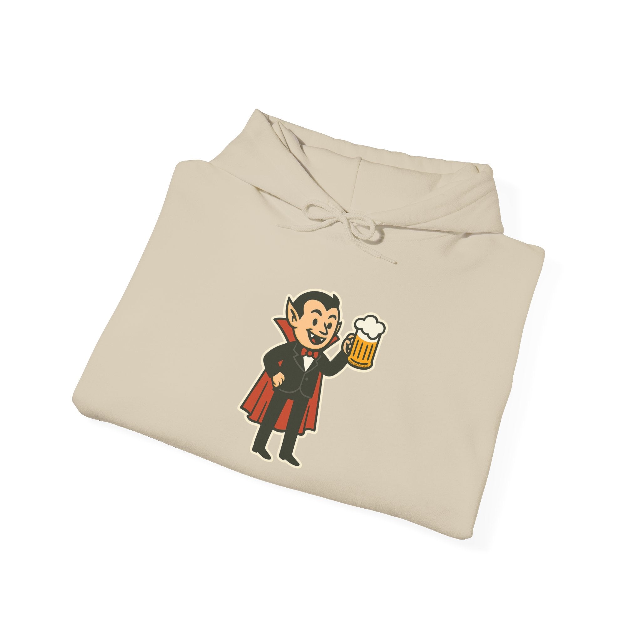 Vampire Drinking Beer Hoodie – Unisex Heavy Blend Sweatshirt