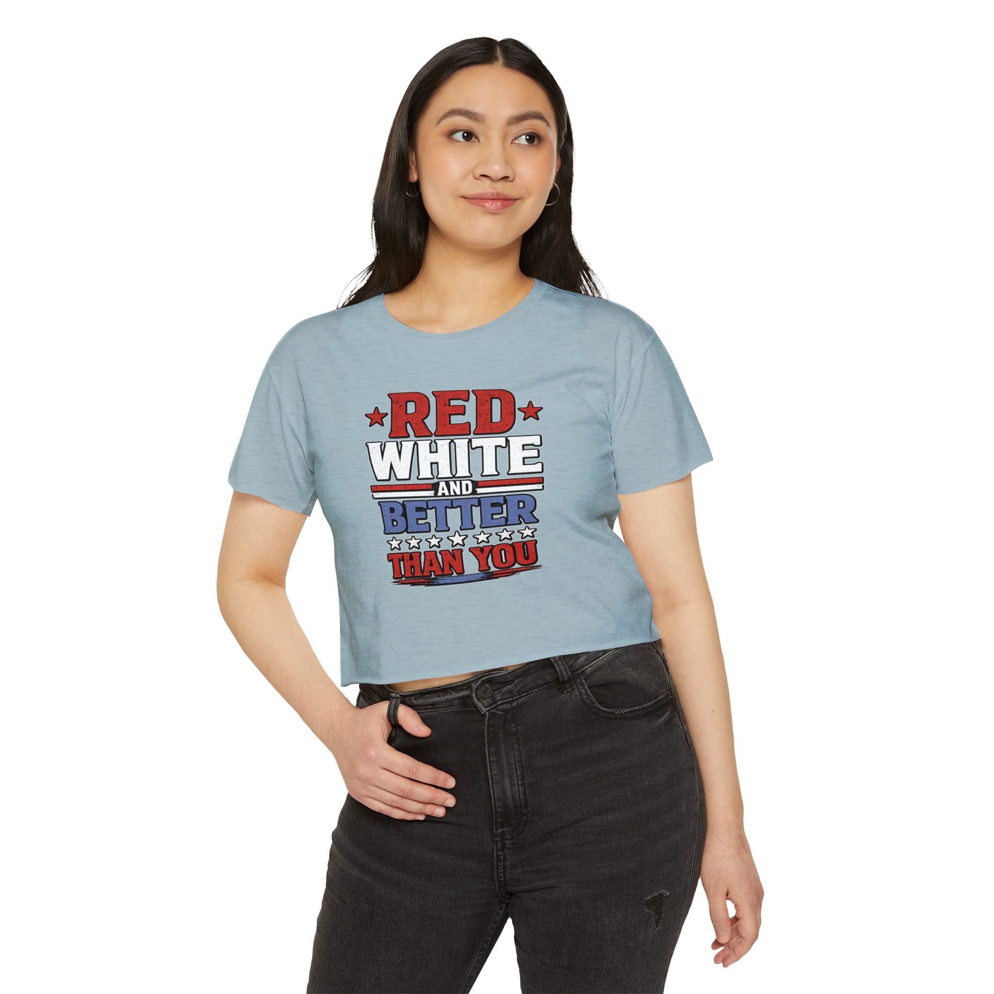 Promo - Red, White, and Better Than You | Patriotic Crop Top