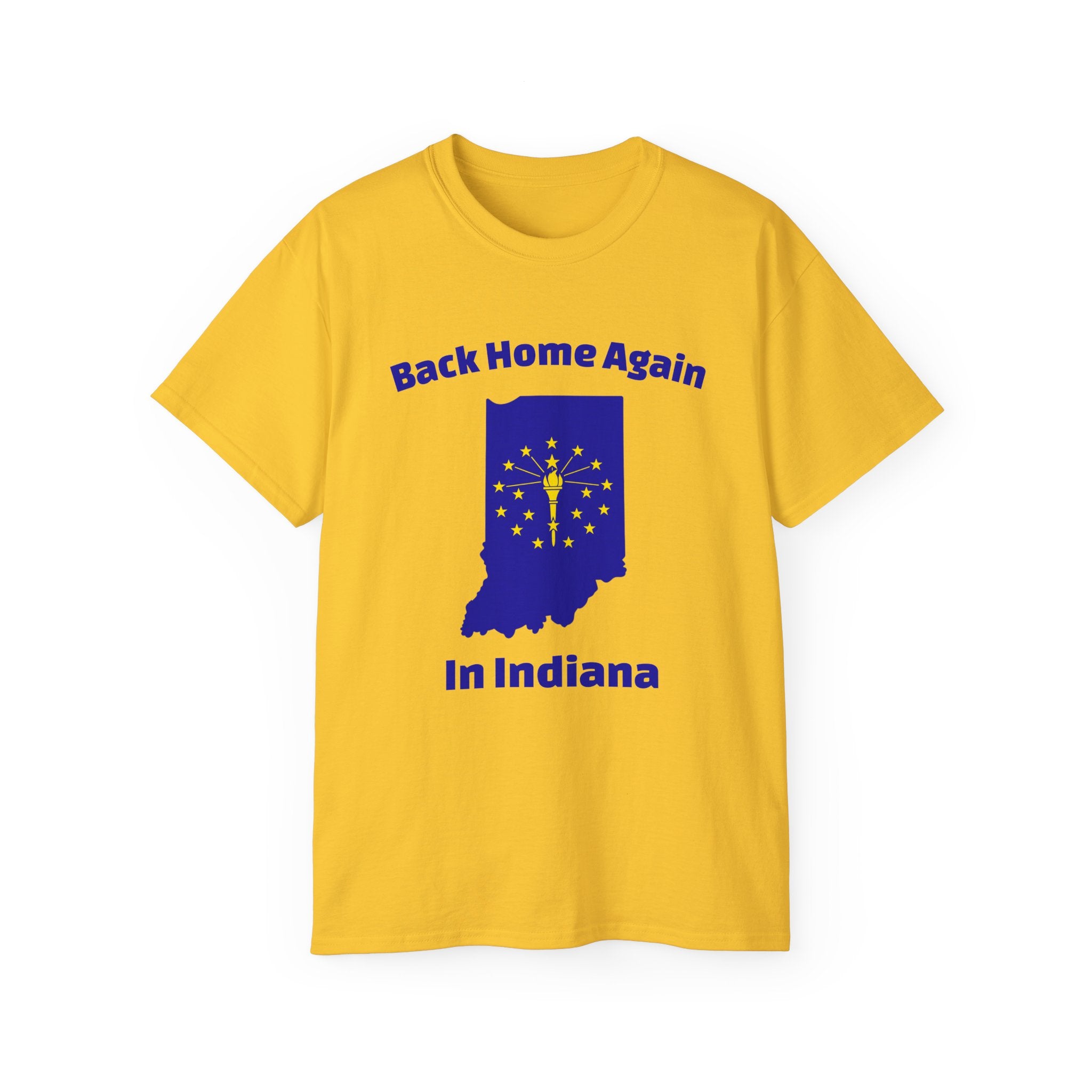 Back Home Again Indiana Unisex Tee