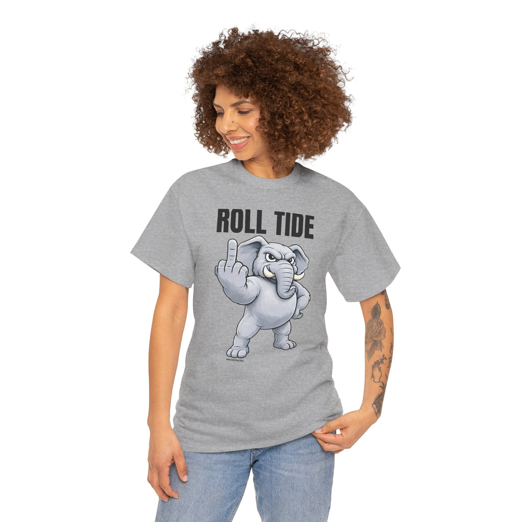 Roll Tide Middle Finger Tee | Elephant Flipping Off