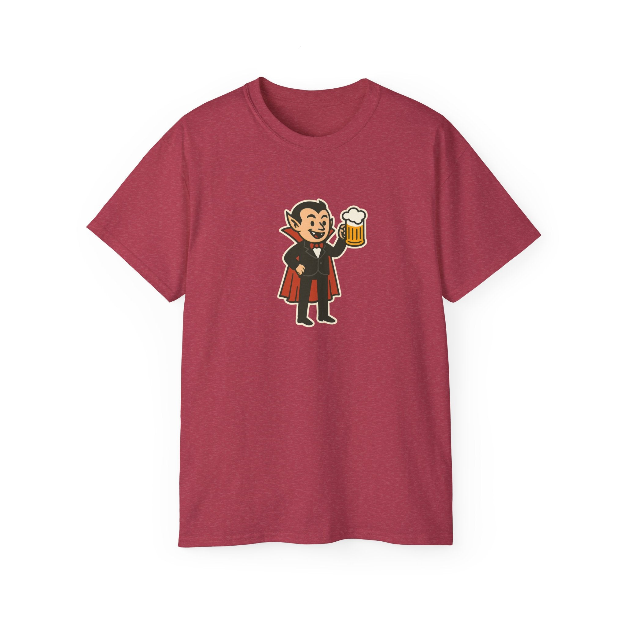 Vampire with Beer Unisex Tee