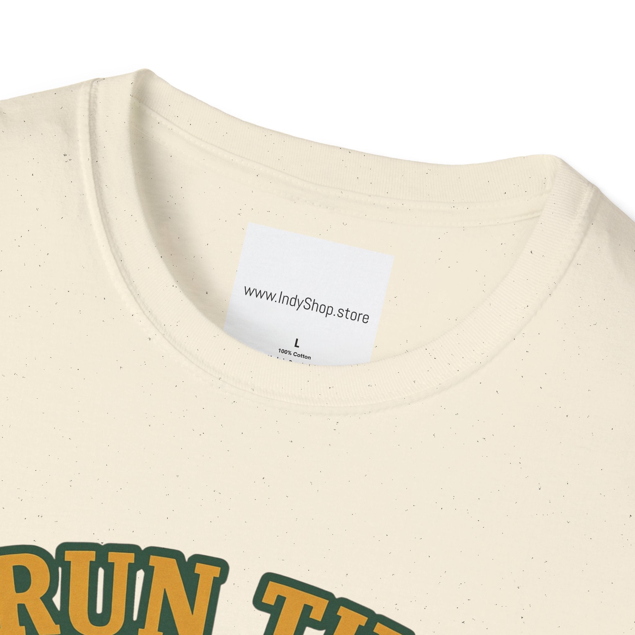 Run the Damn Ball Green and Gold Unisex Graphic T-Shirt