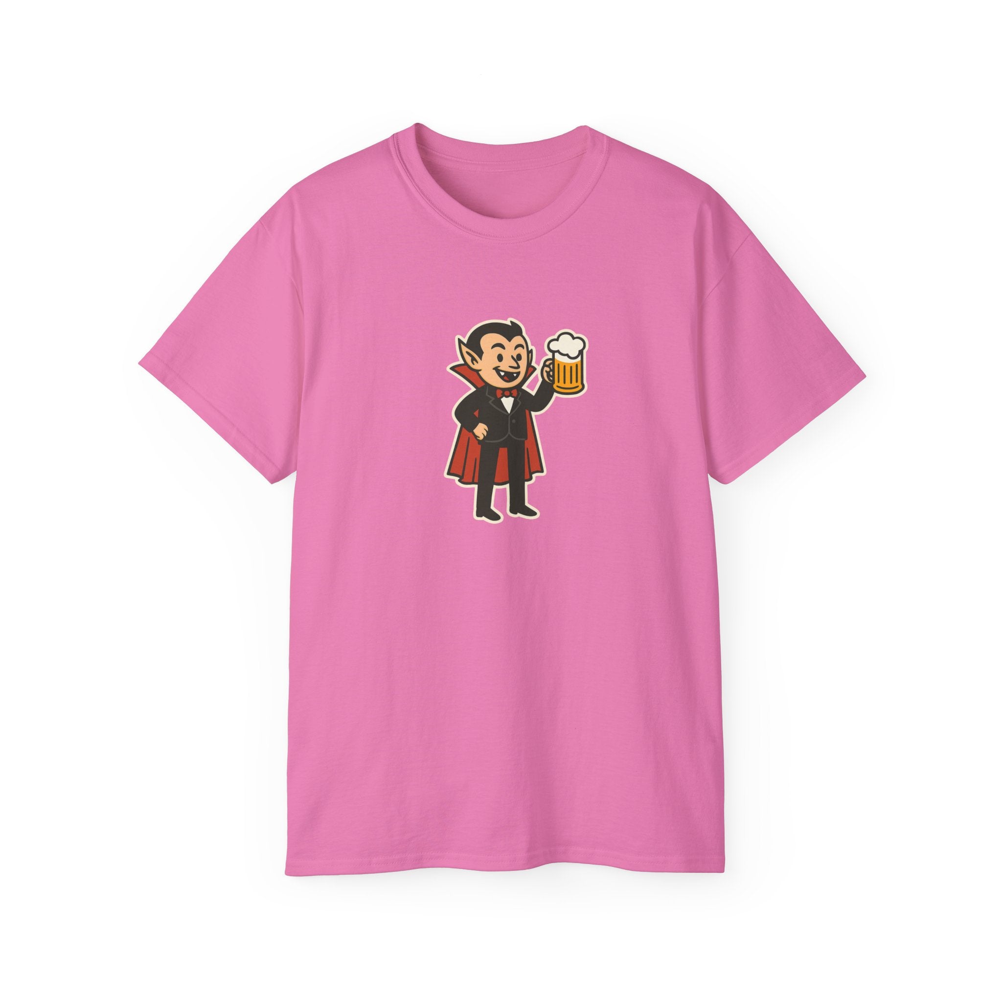 Vampire with Beer Unisex Tee