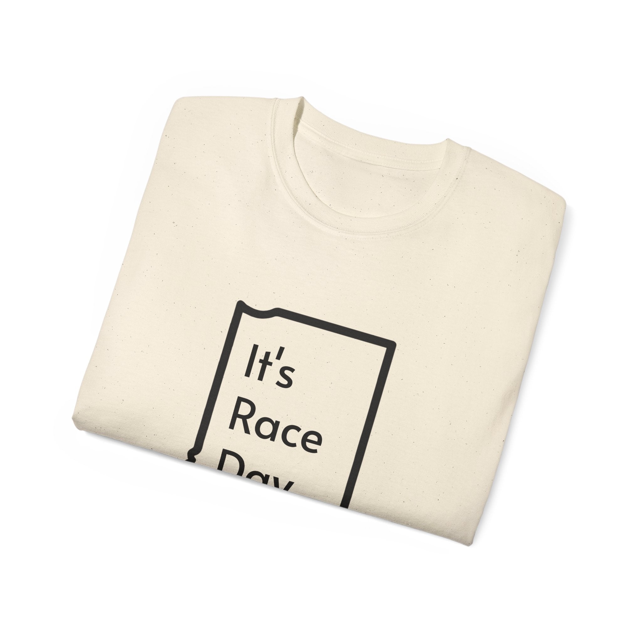 It's Race Day Indiana Outline Expert Unisex Ultra Cotton Tee | St Patrick's Day Apparel